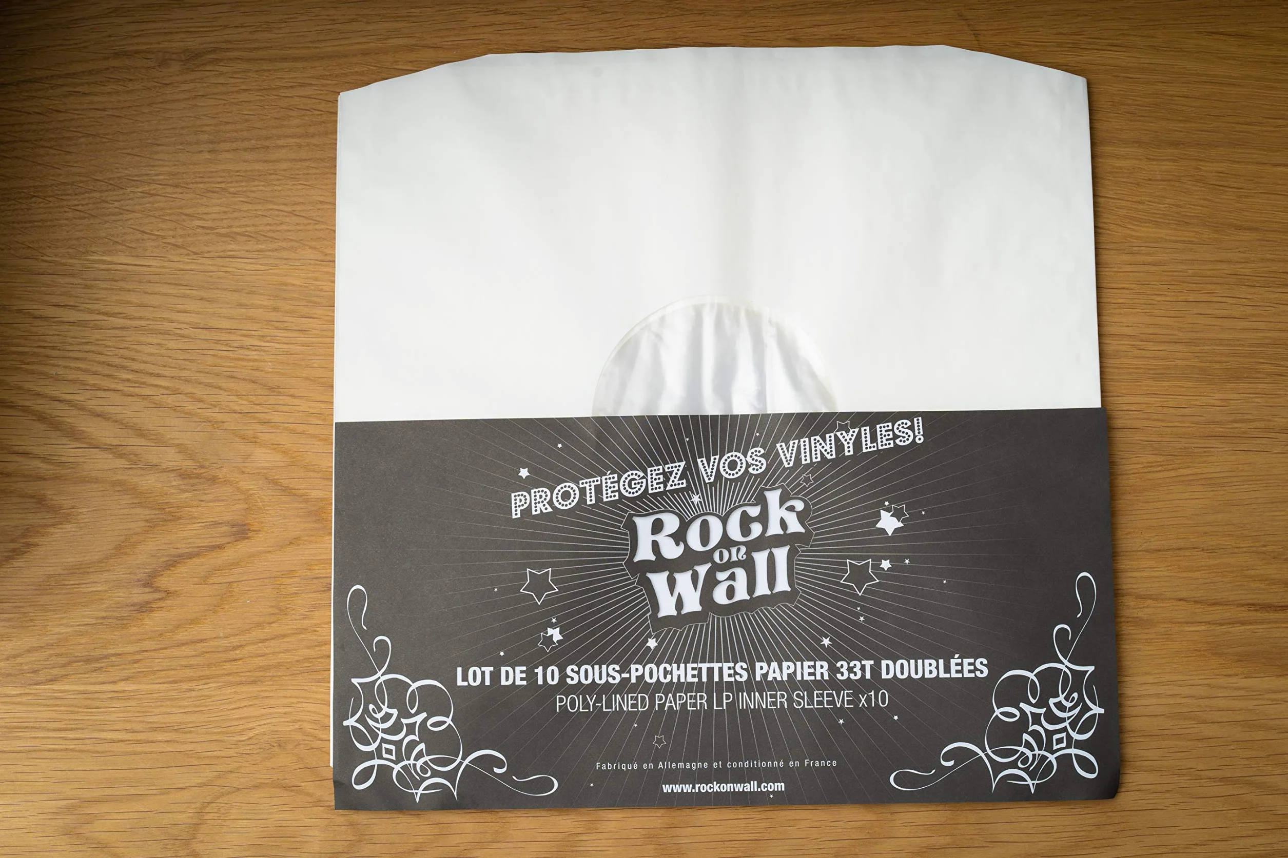 Pochette Papier Doublée 33T Lot de 10