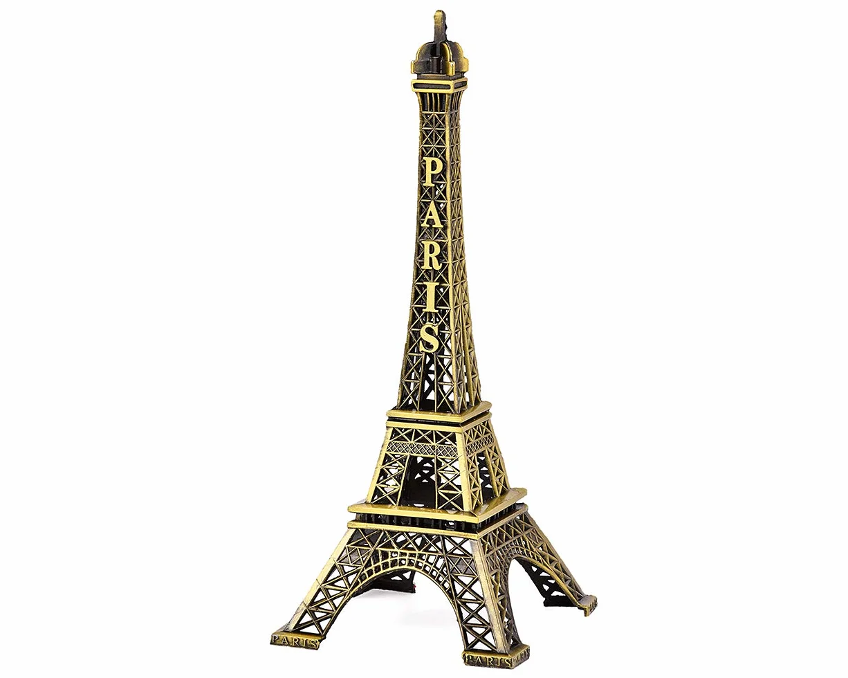 Tour Eiffel Statue Métallique Figurine 15 cm Souvenirs