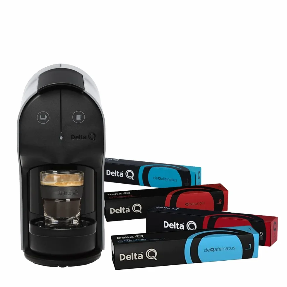 Delta Q Promo Machine avec capsules - Cadeau rapide blanc 100 capsules