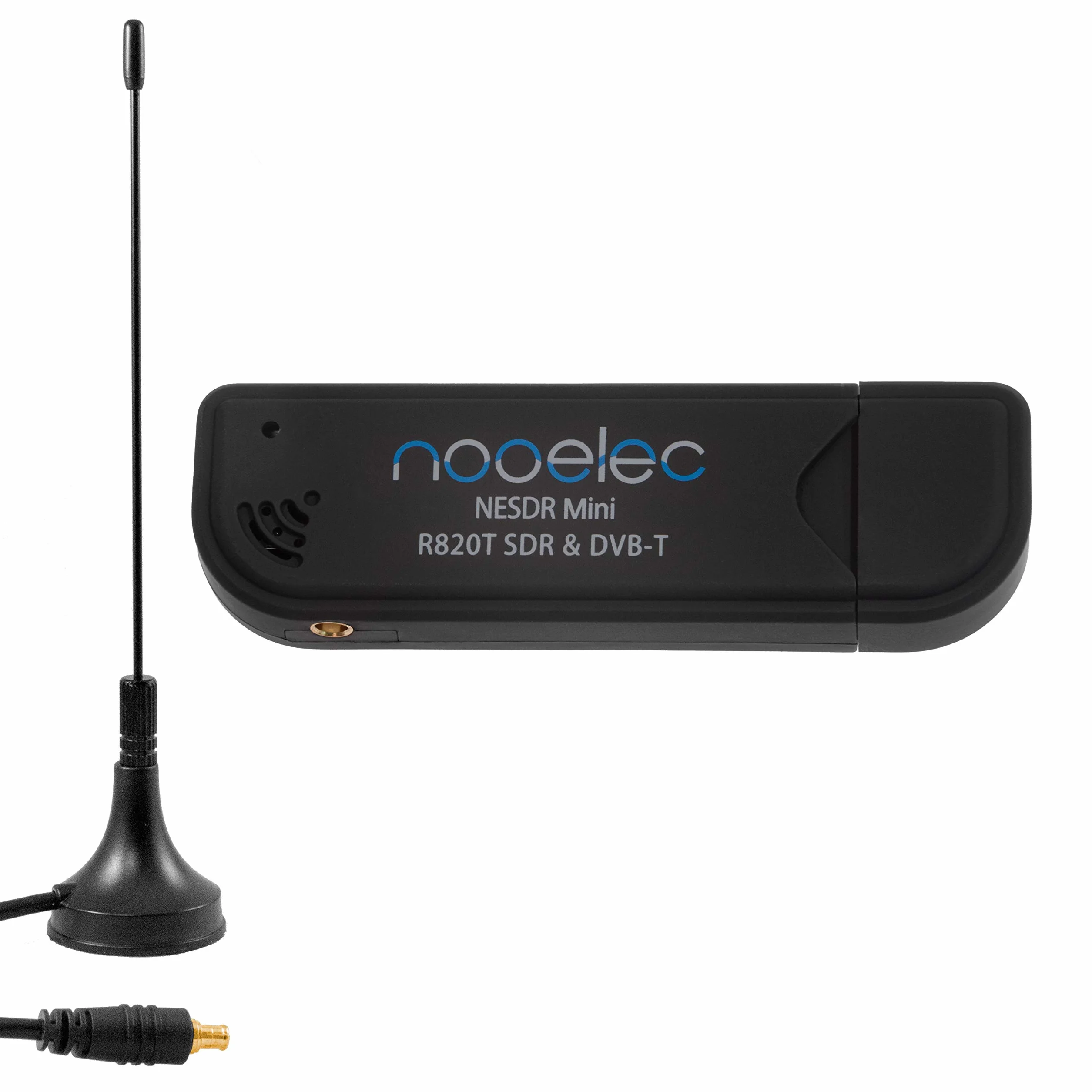 NESDR Mini (TV28T v2) USB RTL-SDR, DVB-T i ADS-B zestaw odbiorników z anteną. Tuner RTL2832U i R820T. Tanie radio definiowane programowo, kompatybilne z większością pakietów oprogramowania SDR