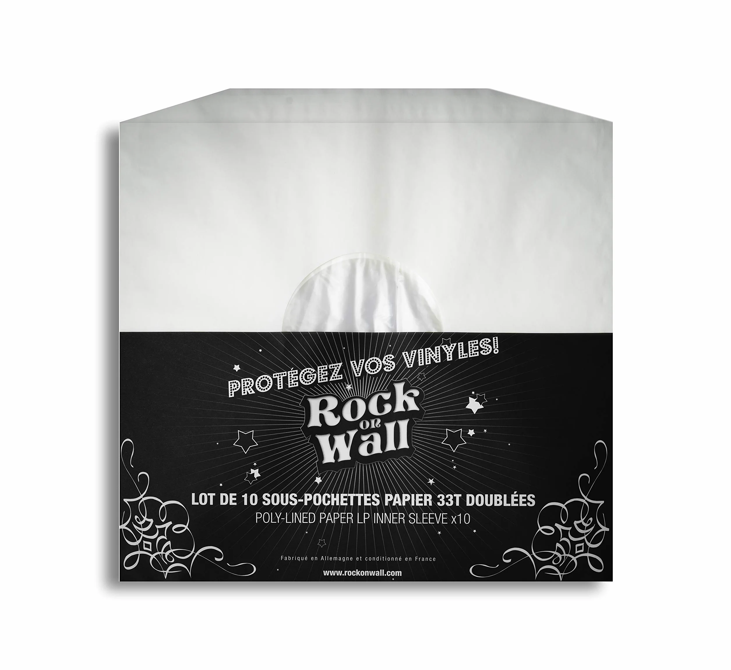Pochette Papier Doublée 33T Lot de 10