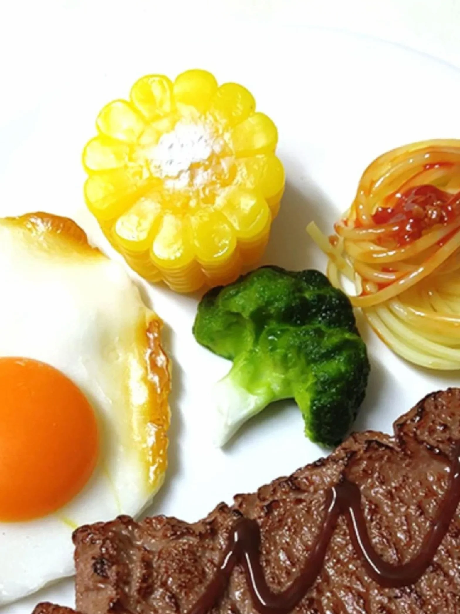 Lot de 1 faux œufs de steak pour hamburger, accessoires de présentation de nourriture occidentale, décoration d'intérieur