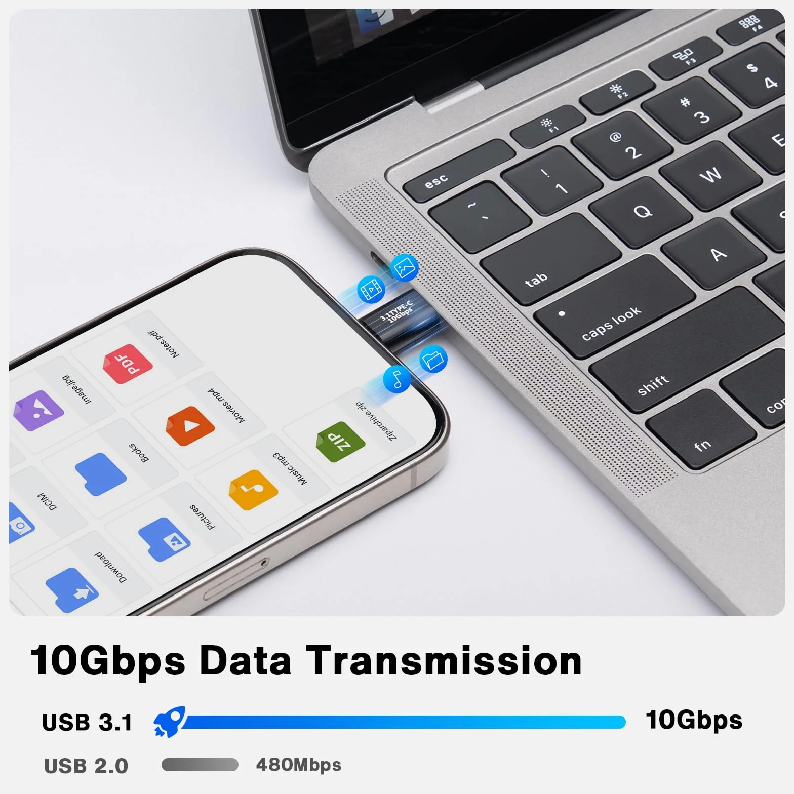 Adapter USB C 3.1 (4 sztuki), adapter USB C żeński na żeński, złącze męskie typu C na męskie do MacBooka Pro, tabletu, Samsung Galaxy i innych