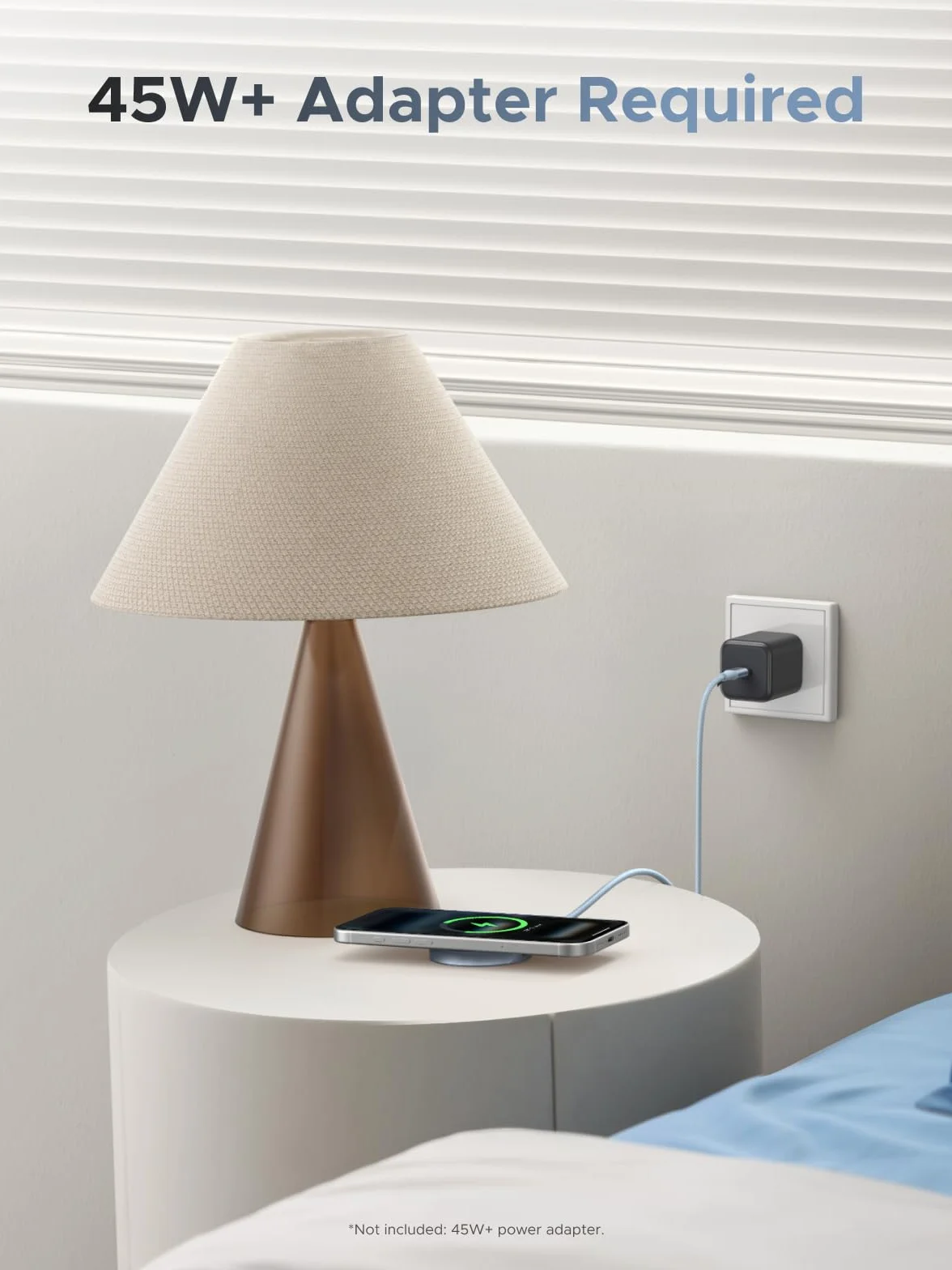 UGREEN MagFlow Magnetyczna ładowarka Bezprzewodowa 25W, certyfikowana przez Qi2, kompatybilna z MagSafe dla iPhone'a 17/16 i AirPods, z plecionym kablem o długości 1,5m