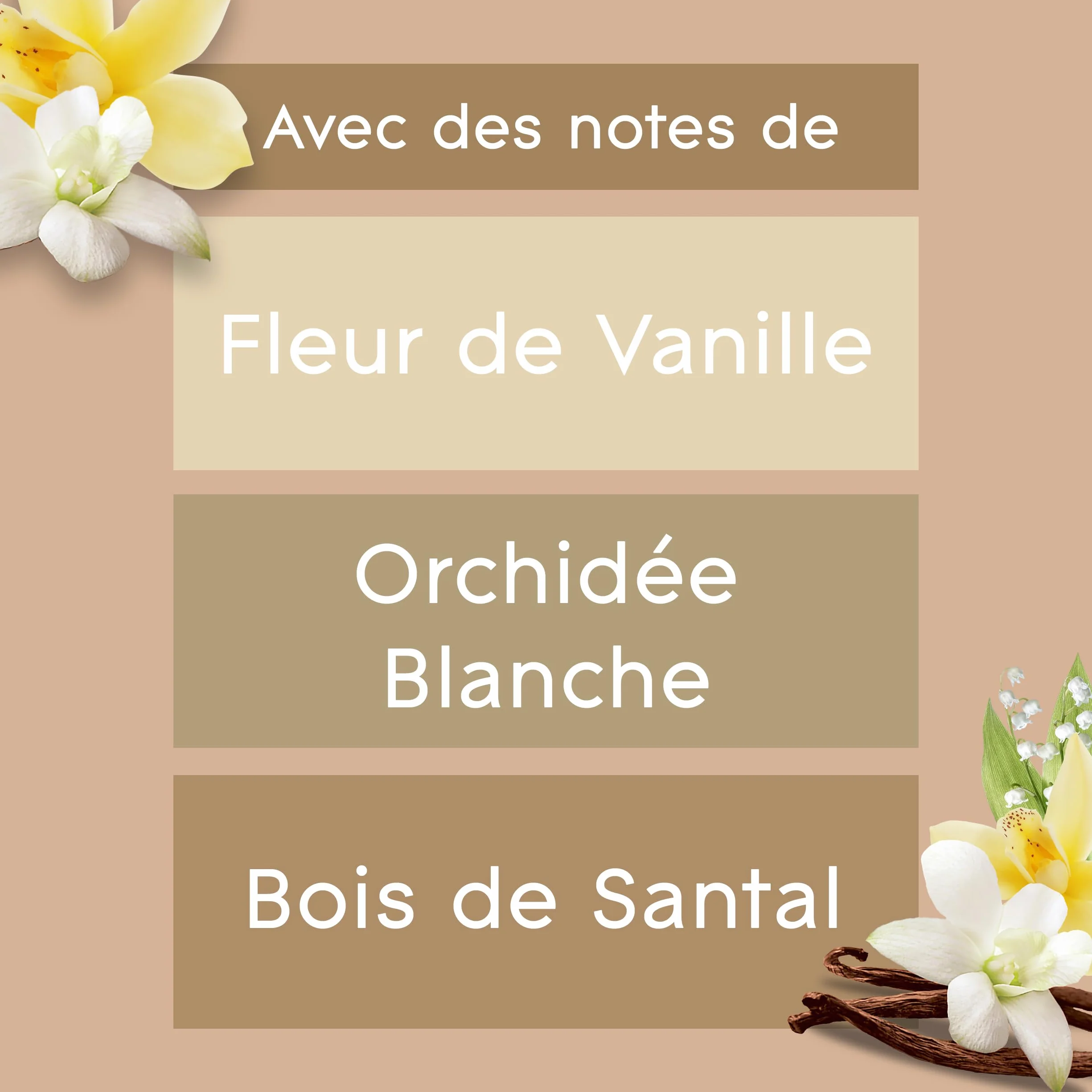 Glade Bâtonnets Diffuseur de Parfum aux Huiles Essentielles Romantic Vanilla Blossom 3x50ml
