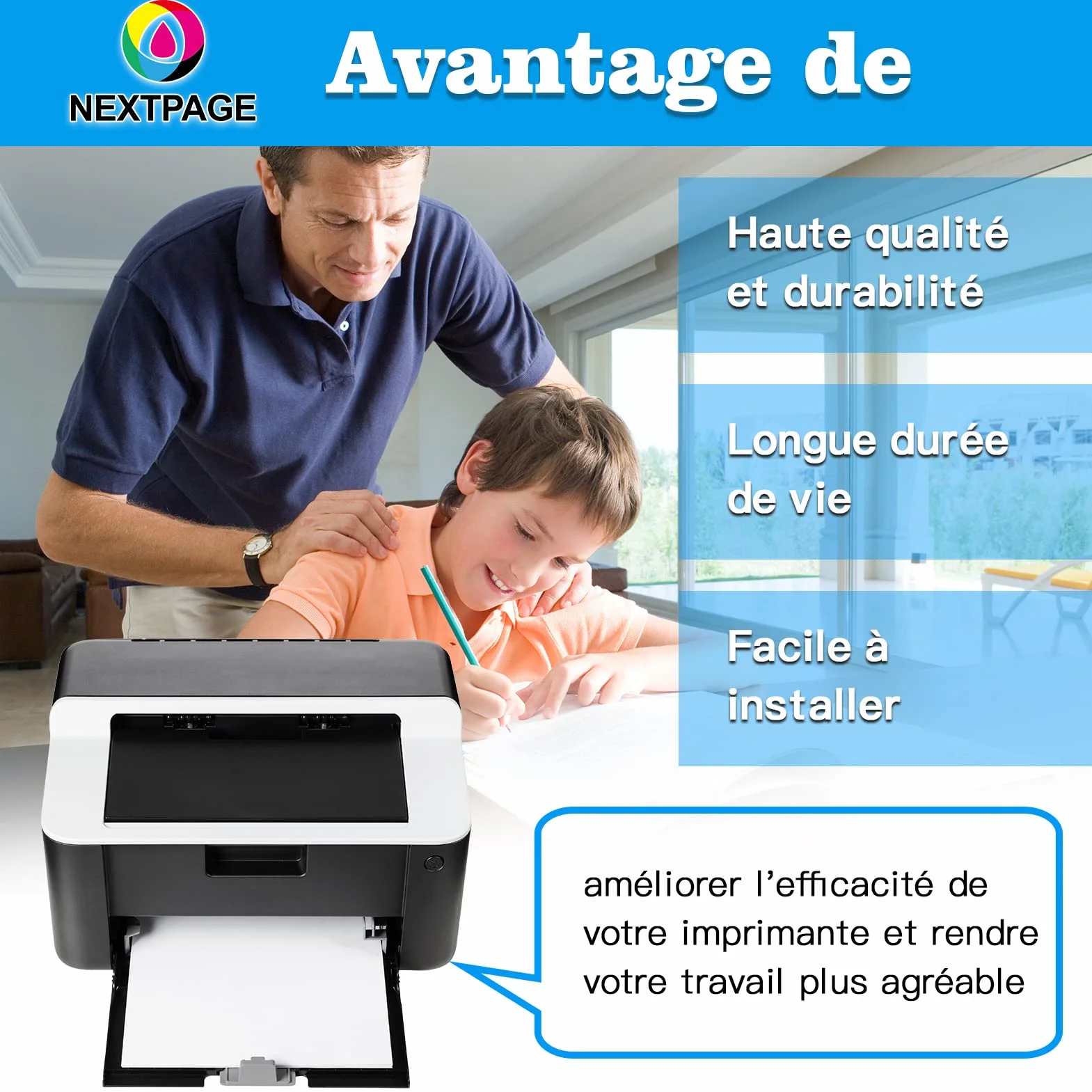 NEXTPAGE T6715 T6716 Boîtier De Maintenance Compatible Epson Workforce Pro WF-C5710DWF WF-C5790DWF WF-4720DWF