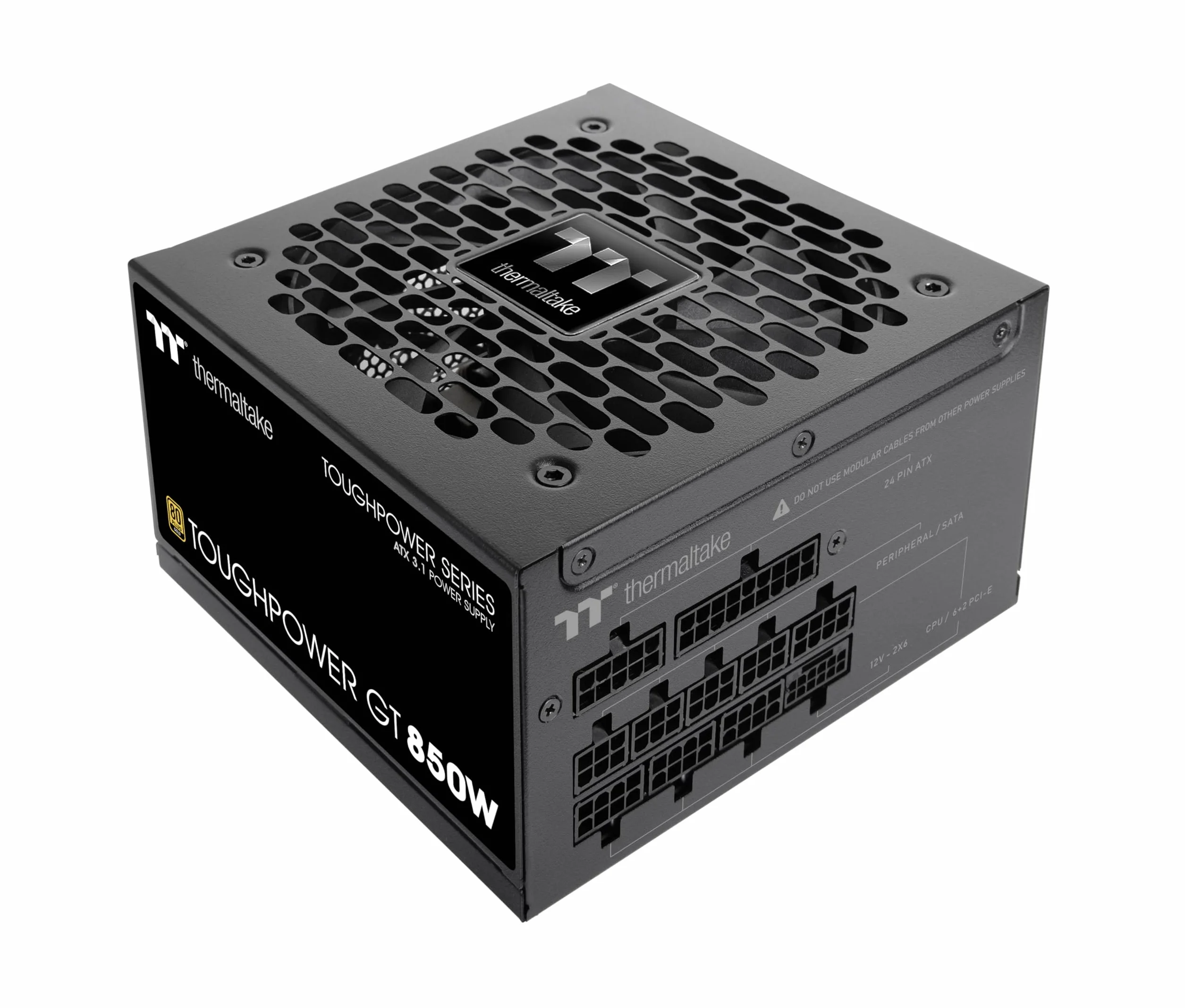 Thermaltake Toughpower GT 850W | ATX 3.1 | PCIe 5.1 12V-2x6-Anschluss | ultraleise Smart-Zero-Funktion | Low Profile Kabel | 80+ GOLD | Modular