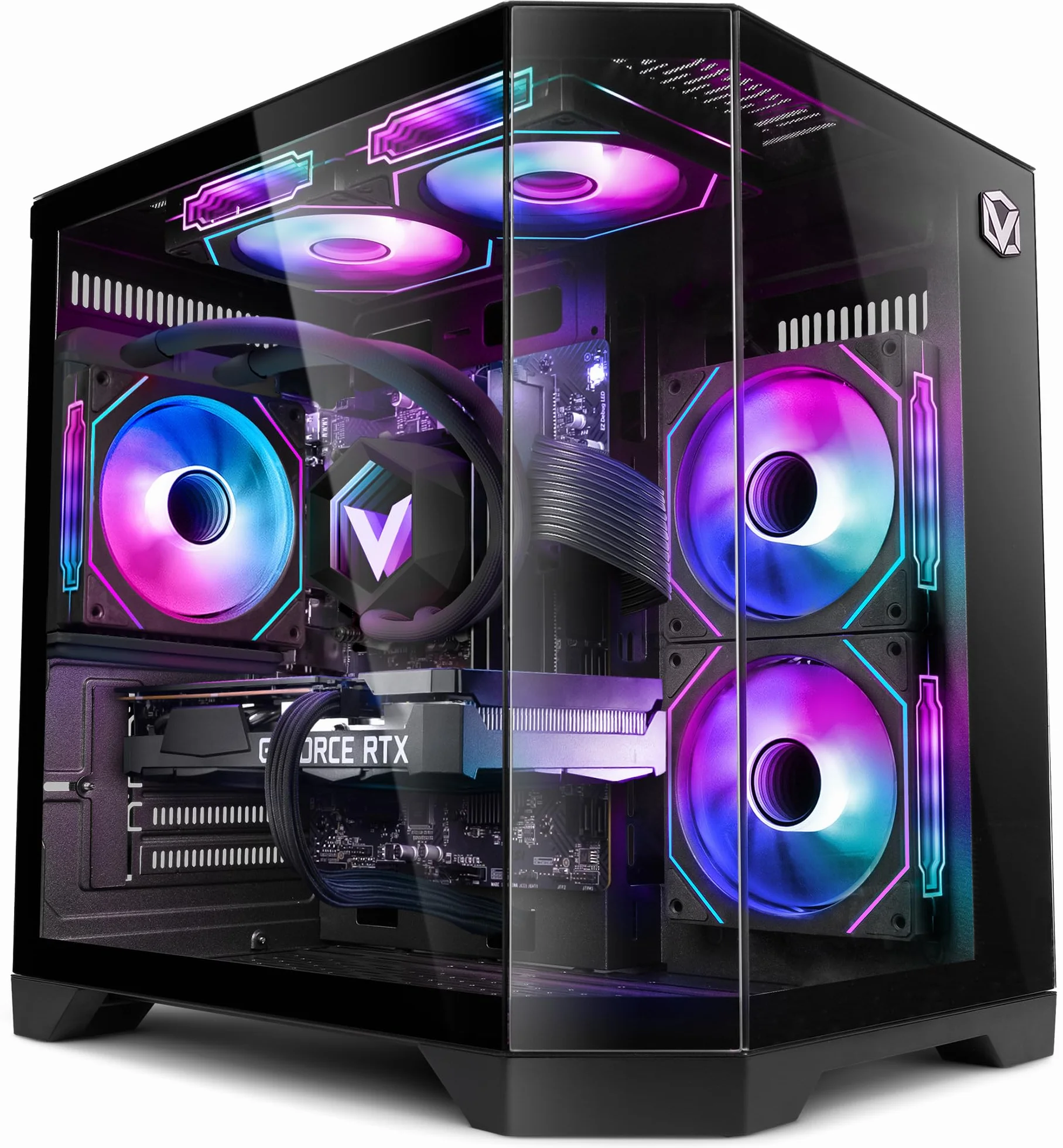 PC Gamer VIBOX IV-580 AMD Ryzen 7 5700X Nvidia RTX 5060 16 Go RAM 1 To SSD Windows 11 WiFi 6 Bluetooth 5.4