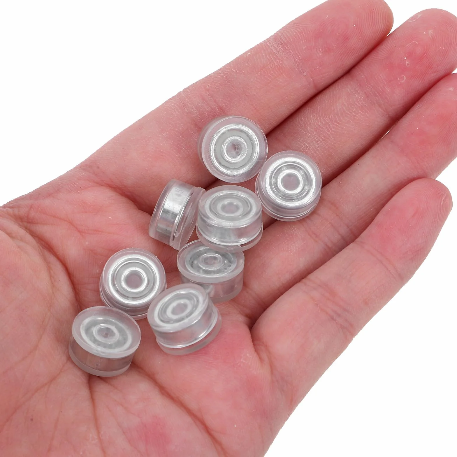 Roulements à Billes Rotatifs DIY 100 Pièces Base Transparente pour Moulin à Vent Bijoux