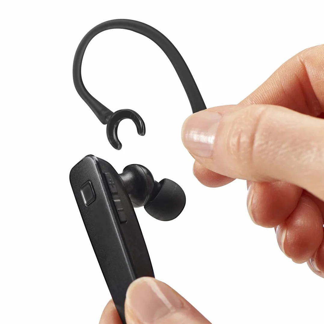 Hama Zestaw słuchawkowy Bluetooth "MyVoice2100", One-Ear (Mono Headset Bluetooth 5.0, akumulator 80 h, bezprzewodowy zestaw słuchawkowy do 2 urządzeń, pałąk na ucho S/L, idealny dla osób noszących
