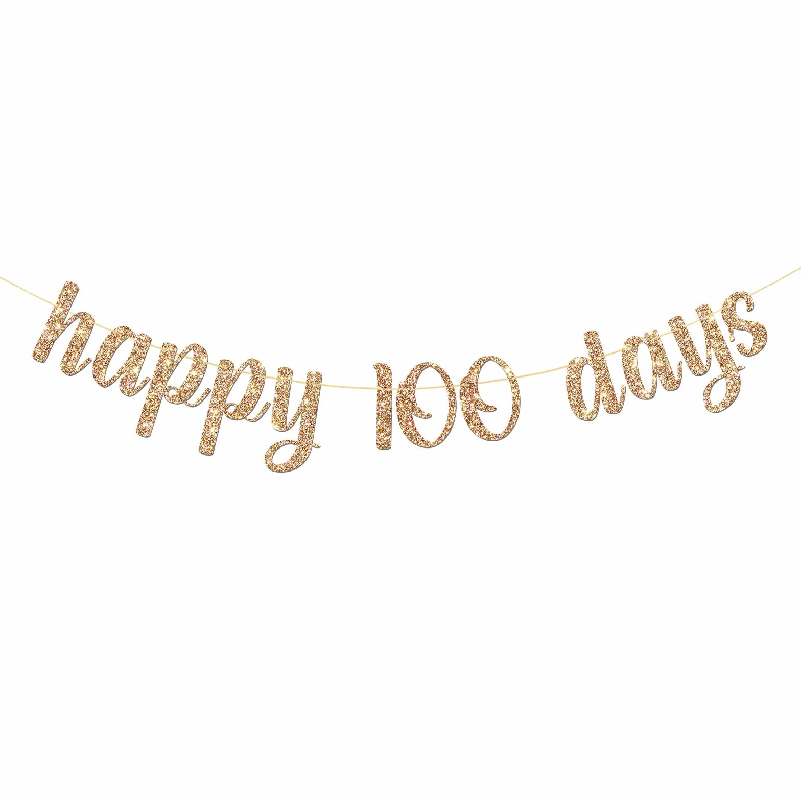Guirlande Happy 100 Days Bébé – Décoration Fête Prénatale Anniversaire Cent Jours