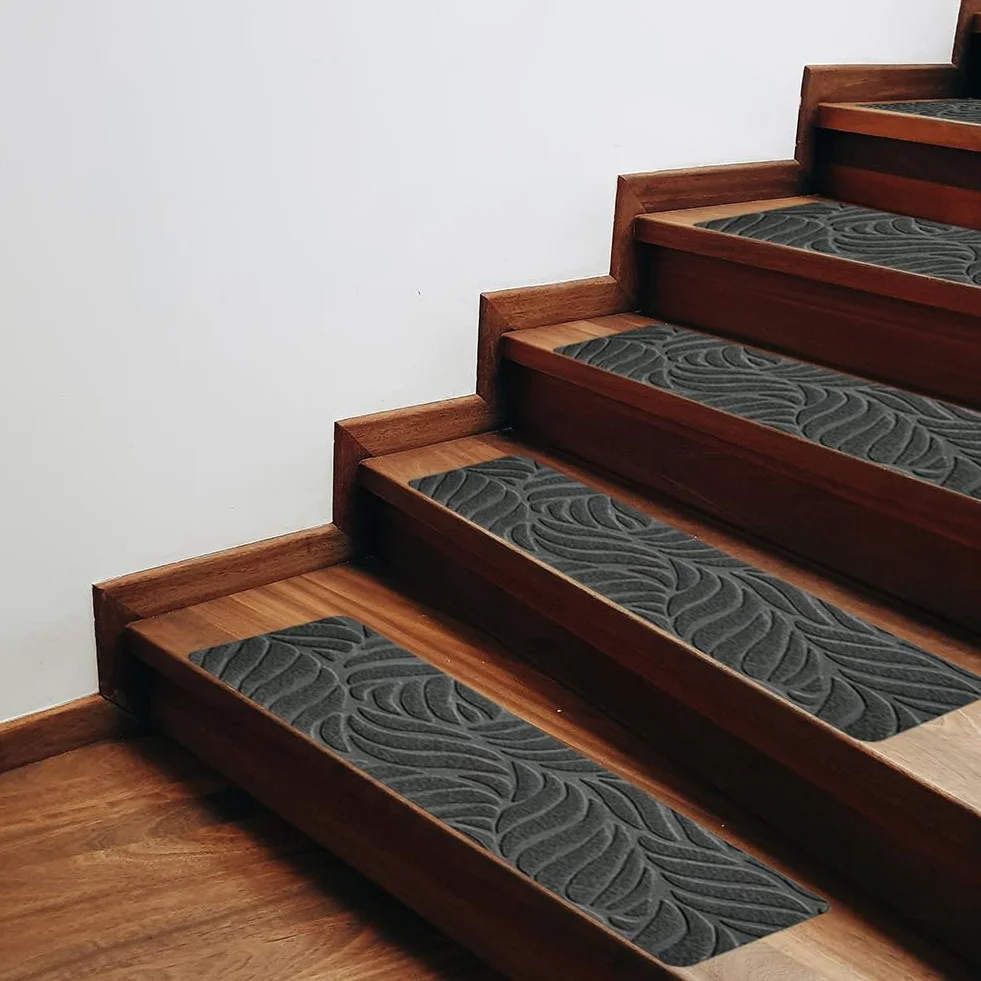 Lot de 15 tapis d'escalier autocollants antidérapants souples réutilisables pour animaux enfants personnes âgées