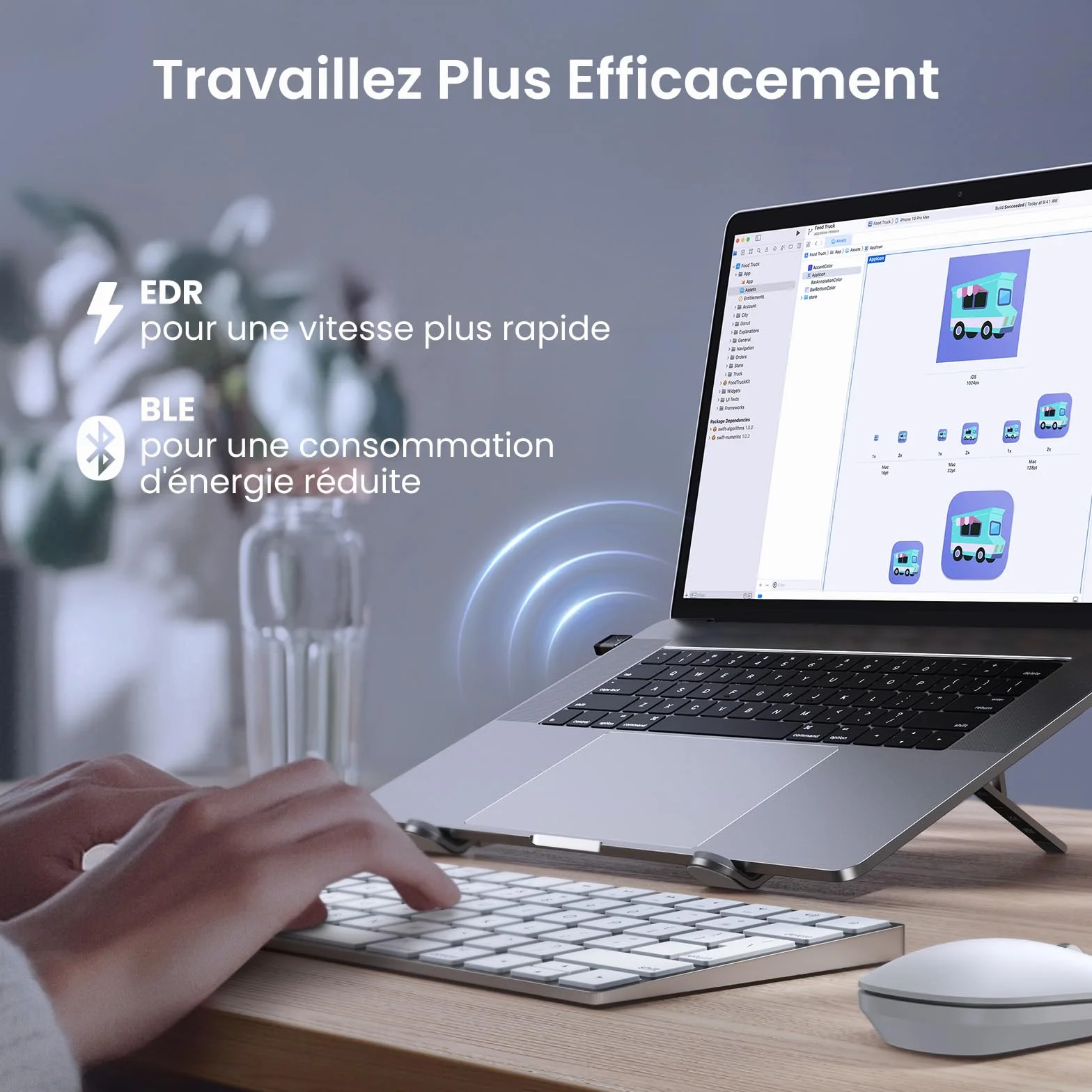 UGREEN Dongle Bluetooth 6.0 Clé USB Adaptateur Faible Latence pour PC Windows 11 10 8.1