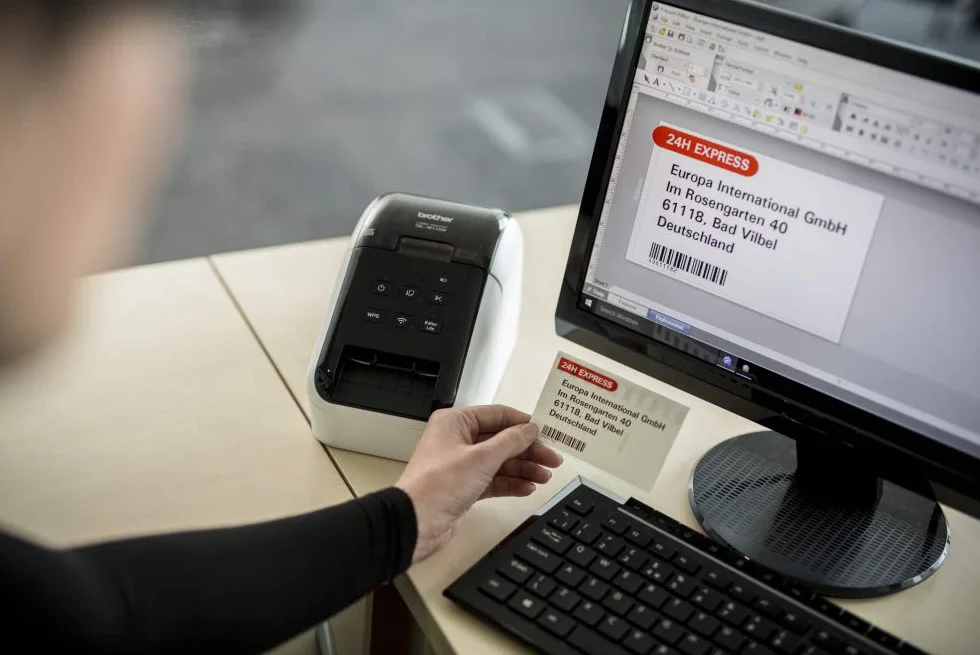 Imprimante d'étiquettes QL-810W Wi-Fi professionnelle