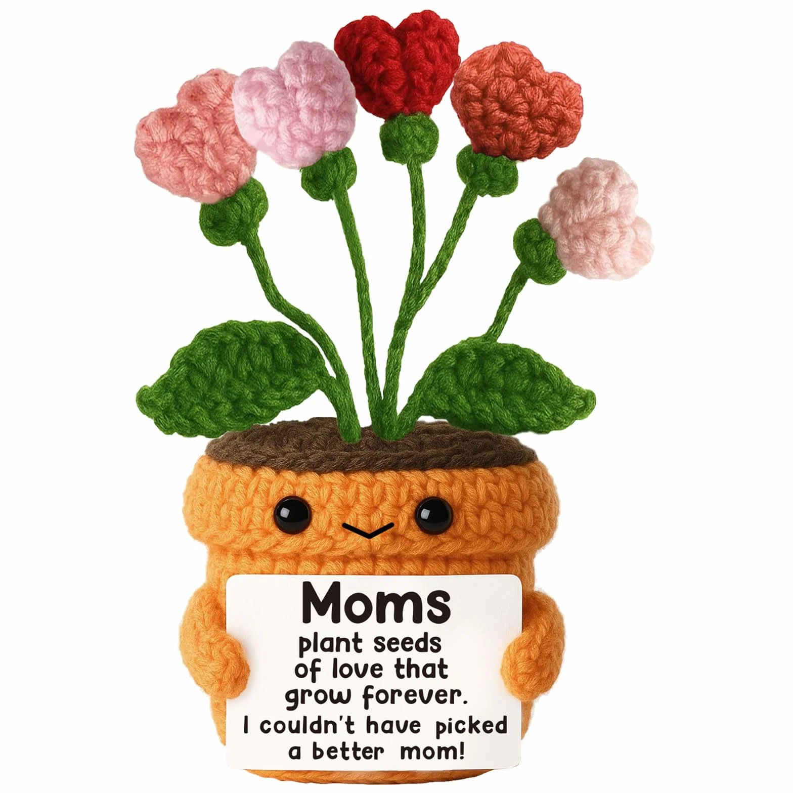 Cadeau Saint-Valentin Maman Fleur Coeur Artisanale Carte sentimentale Décoration fête des mères Anniversaire Belle-mère