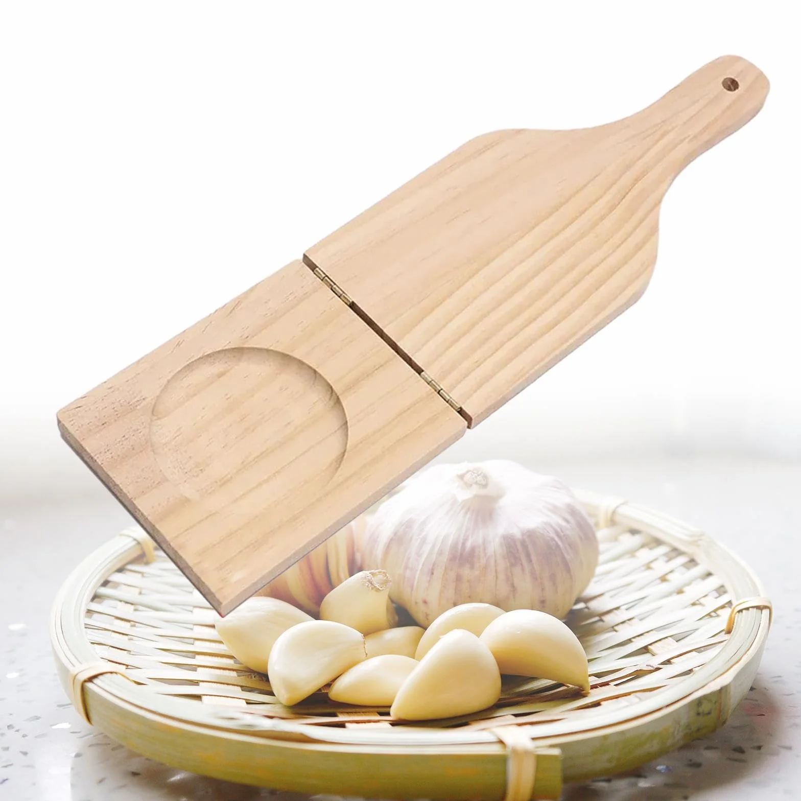MagiDeal Presse à Bananes Plantain en Bois, Broyeur d'Aliments Ustensile de Cuisine