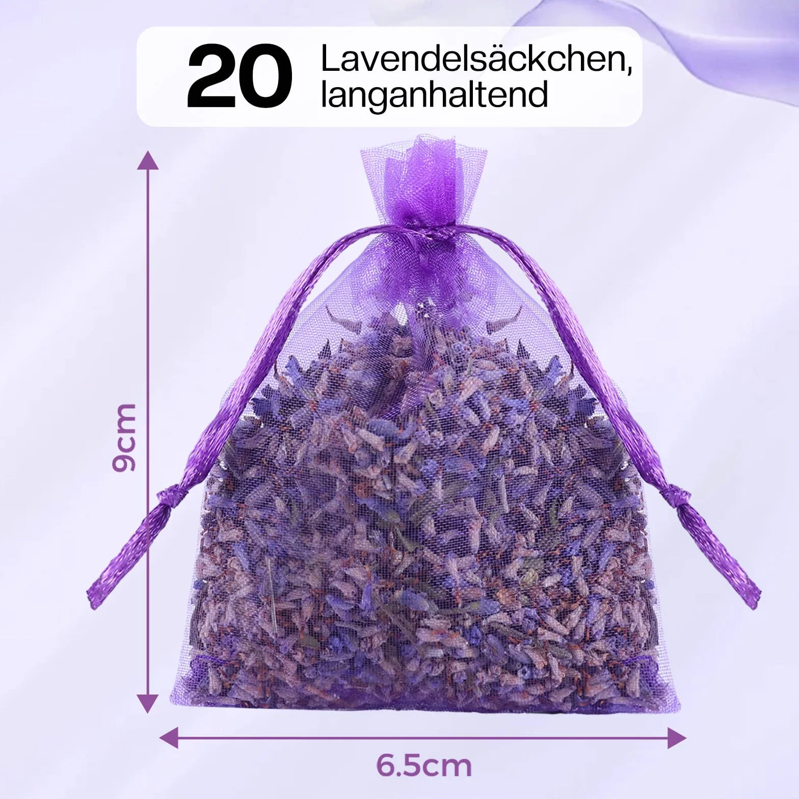 Sachets de Lavande Séchée Naturelle Anti Mites Vetements - Sac Anti Odeur pour Armoires et Tiroirs