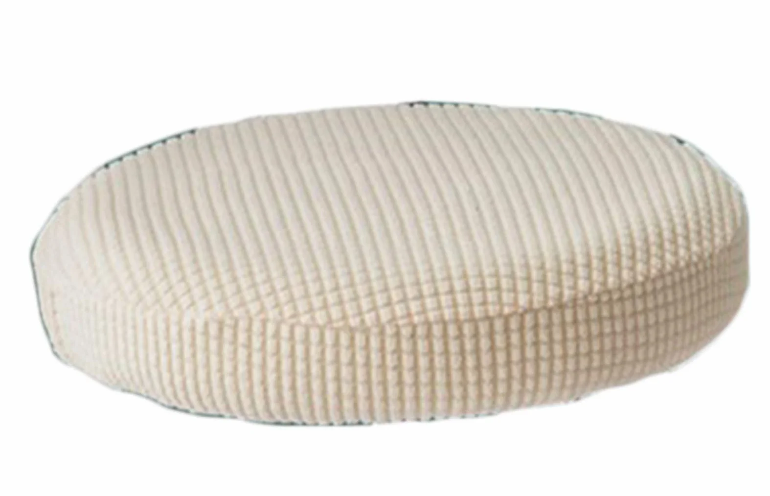 Housse de Tabouret de Bar Ronde Rembourrage Élastique Élasthanne Extensible 30-34 cm Beige
