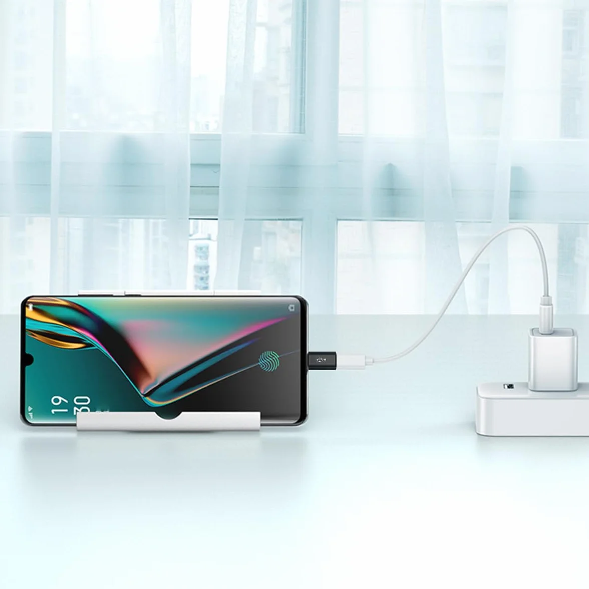 Adaptateur Micro USB vers USB C Lot de 2, Type C Mâle vers MicroUSB Femelle Compatible Samsung Galaxy Huawei