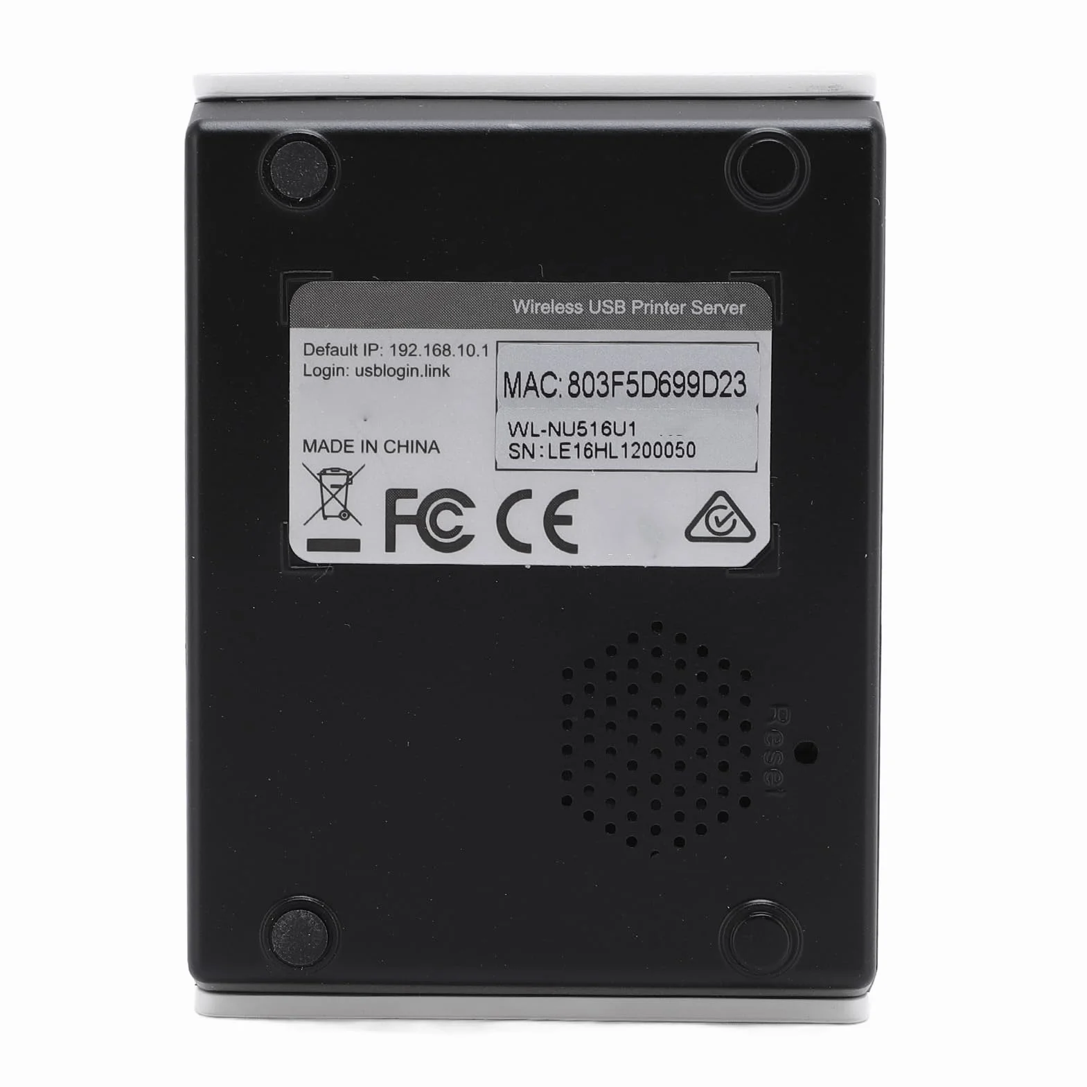 Serveur d'impression USB Dpofirs, Prendre en Charge 4 Imprimantes, Réseau sans Fil 2,4 G, Mode EU