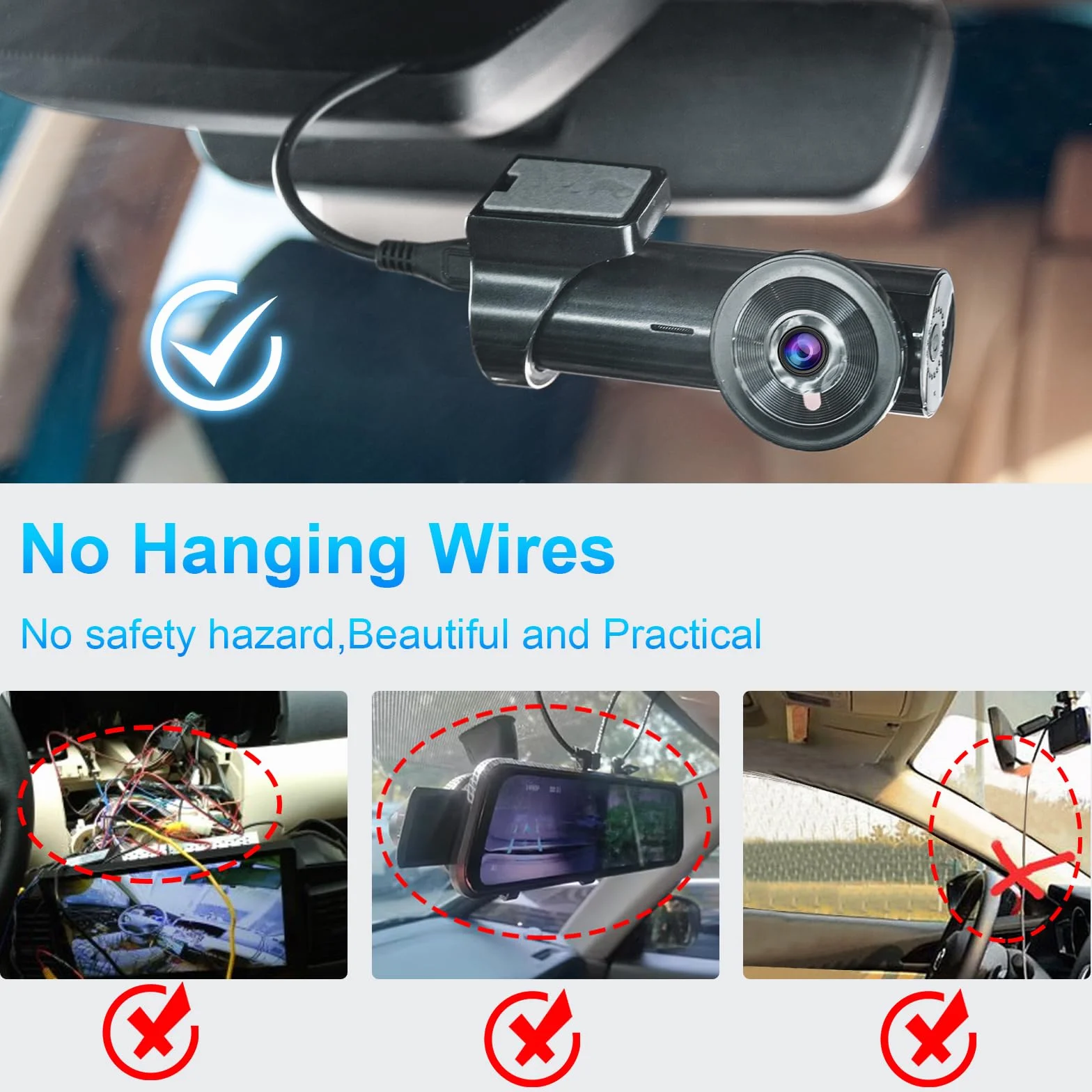 Dashcam Power Adapter 10 Pin (Model A) Custom for Mazda, 6 CX3 CX5 CX5 CX9 CX30 CX50 MX30 and More with Auto-dimming Rearview Mirror, Easy to Install