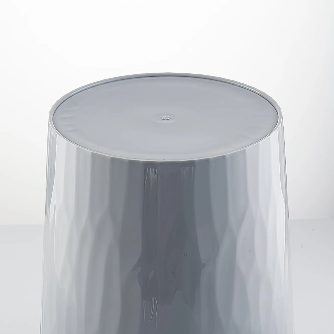 Poubelle en plastique 12L 30 cm Corbeille à papier Lila pour bureau cuisine chambre