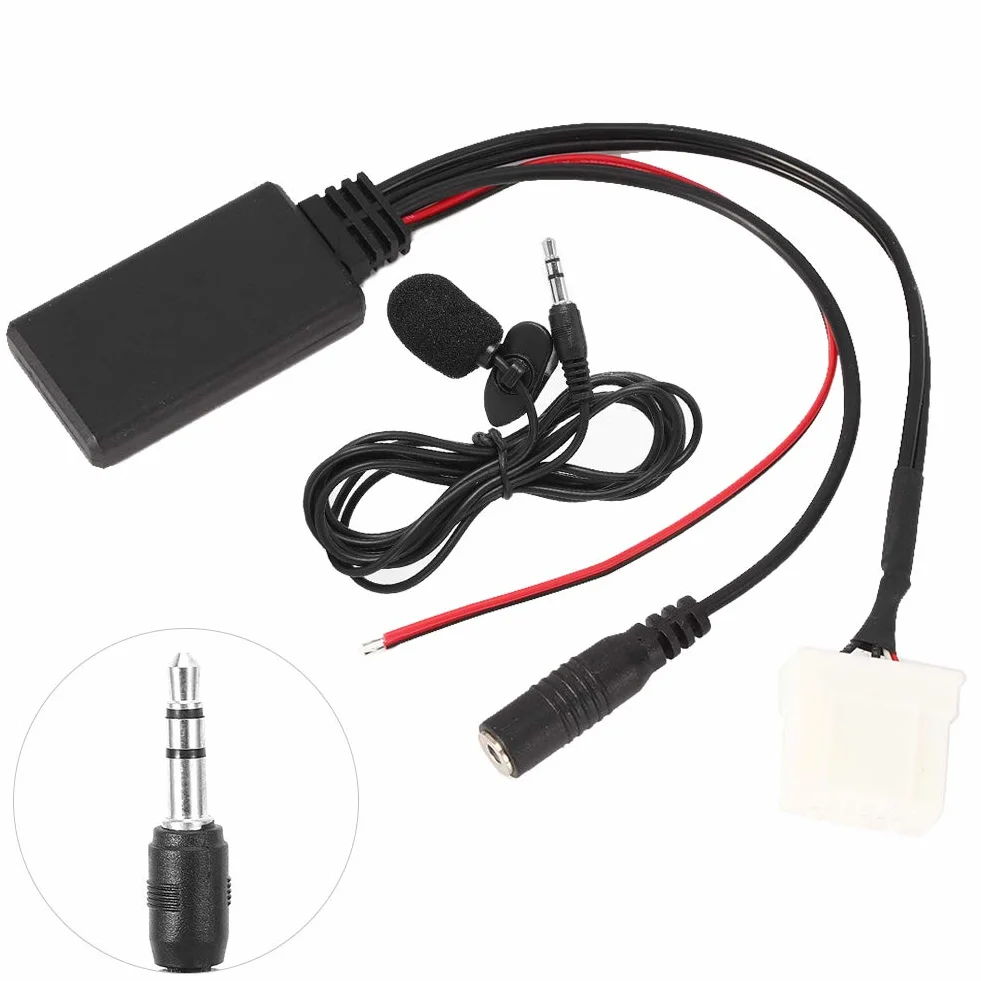 2007 3 Bluetooth Zestaw Mx5 Kabel Auxin Adapter Samochodowy 5.0 Mikrofon - Pasuje do 2 3 5 6 Rx8