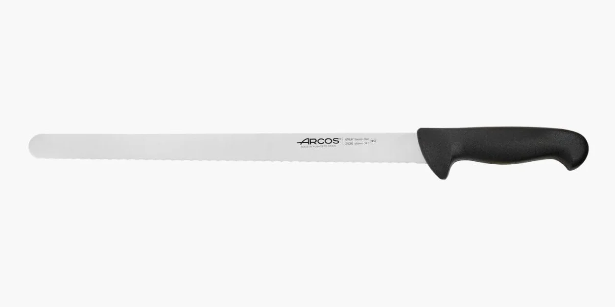 Arcos Couteau Pâtissier Flexible 35 cm Lame Dentelée Acier Inoxydable NITRUM Série 2900