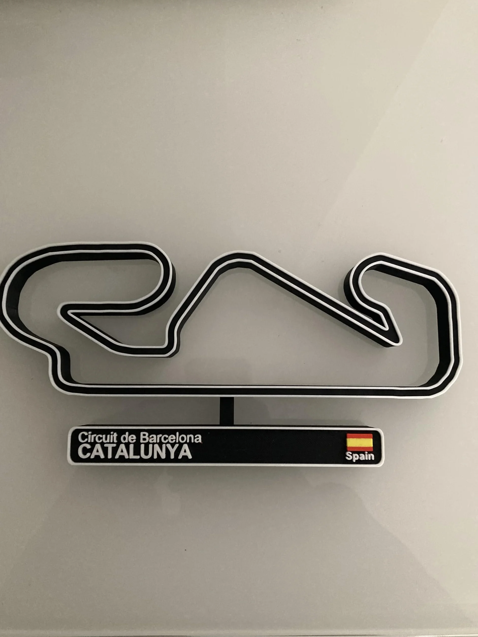 Maquette 3D Circuit de Barcelone, Décoration Automobile
