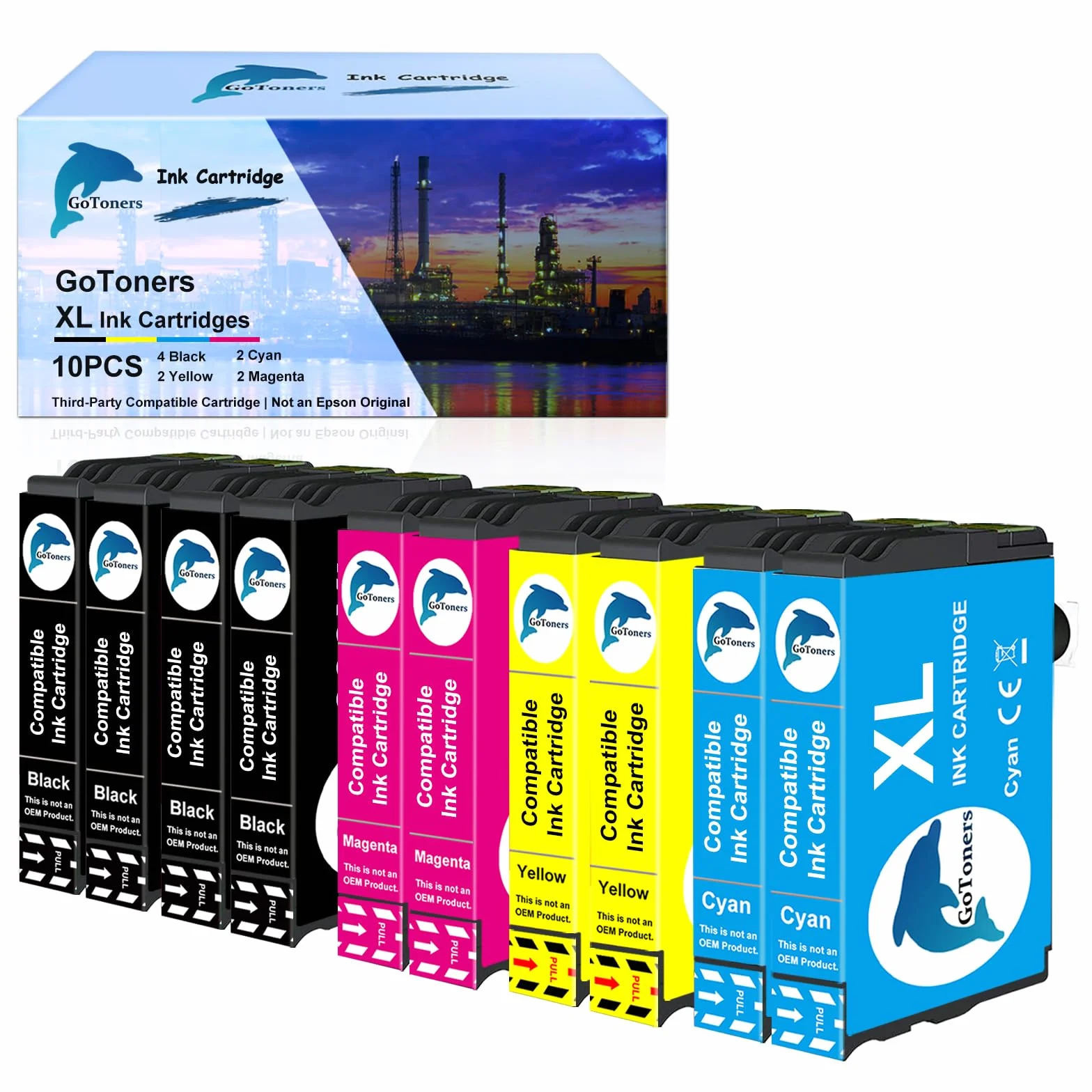 Cartouche d'encre compatible Epson 604 604XL pour XP-2200 XP-2205 XP-3200 XP-3205 XP-4200 XP-4205 WF-2910 WF-2930 WF-2950 (4 Noir, 2 Cyan, 2 Magenta, 2 Jaune)
