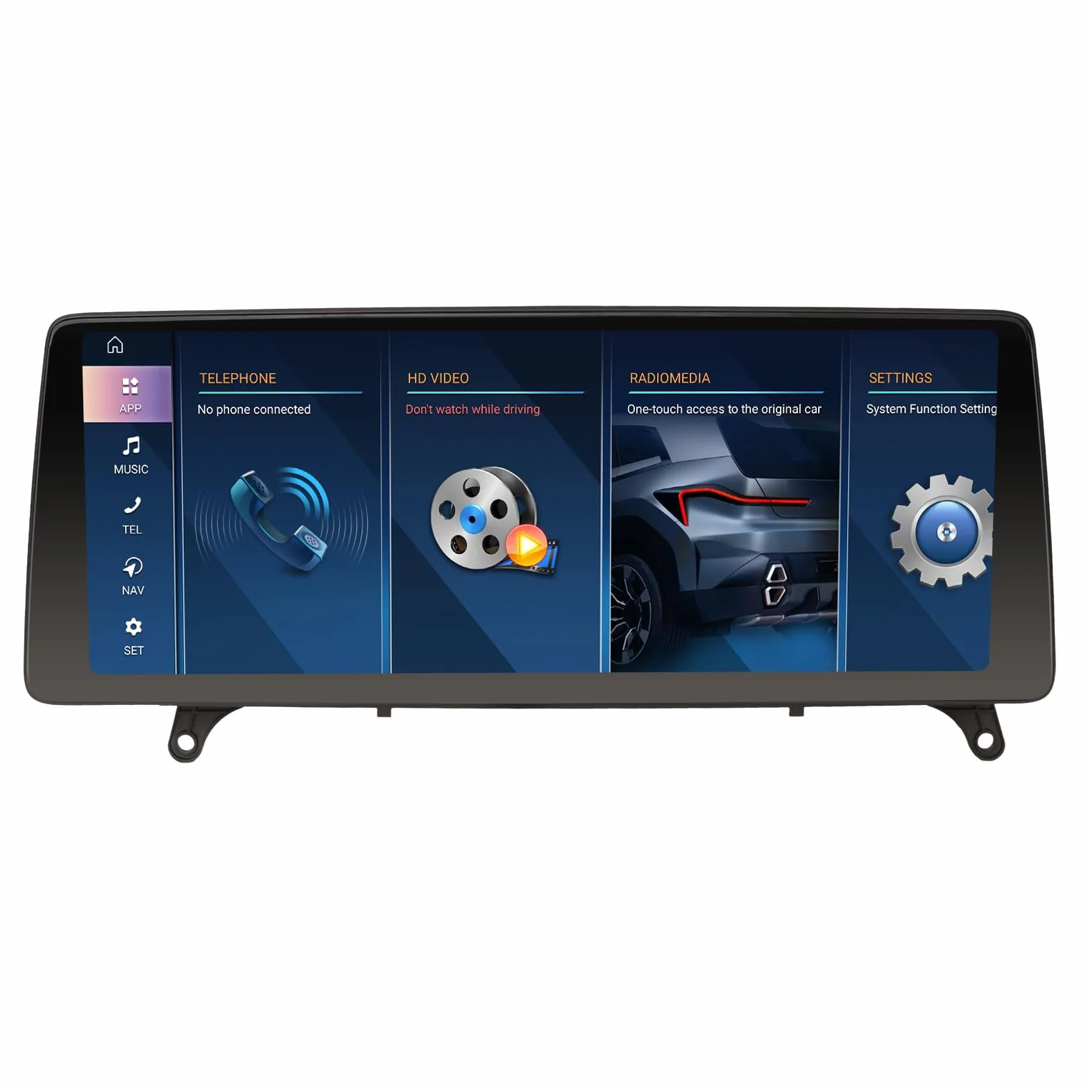 Erisin 12,3" Qualcomm 8 rdzeni 8 GB + 128 GB Android 14 radio samochodowe GPS nawigacja do BMW X5 E70 BMW X6 E71 CIC obsługuje IPS OEM iDrive CanBus Bluetooth 5.1, bezprzewodowy CarPlay Android Auto