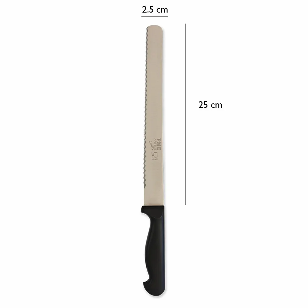 PME CK16 Couteau à Génoise, Acier Inoxydable, 3 x 2 x 25 cm