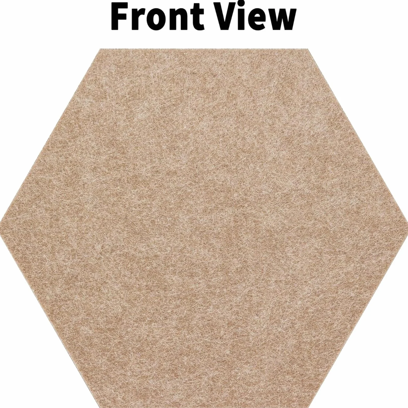 Grand tableau d'affichage hexagonal acoustique pour maison, chambre, salon, bureau