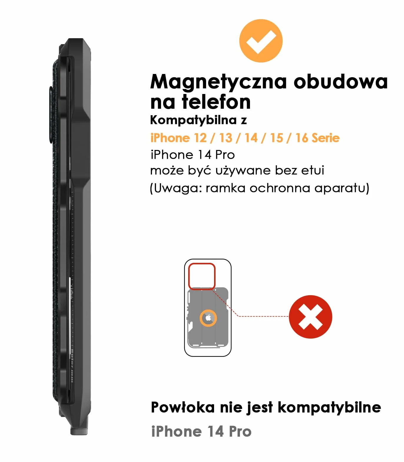 Aulumu G03 Przezroczysty Magnetyczny Uchwyt na Karty | Portfel Magnetyczny Zgodny z MagSafe | Wielofunkcyjny – Podstawka/Uchwyt do Telefonu | Otwieracz do Butelek | Karta z Ochroną RFID – Przezroczyst
