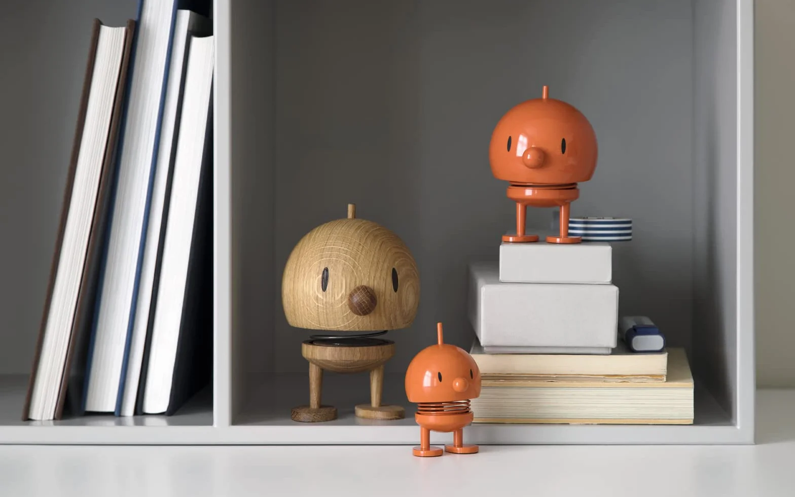 Hoptimist Bumble Figurine à secouer décoration scandinave 7,5 x 8,5 x 10,7 cm Medium