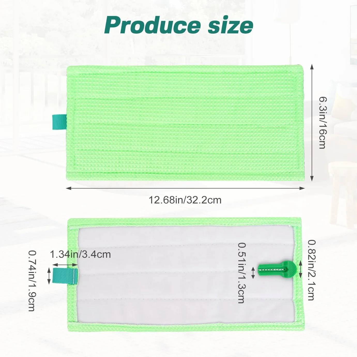 Lot de 5 serpillères en microfibre compatibles Vorwerk MF600 SP600 SPB100 SP7 - Chiffon de rechange pour aspirateur Tiger Kobold