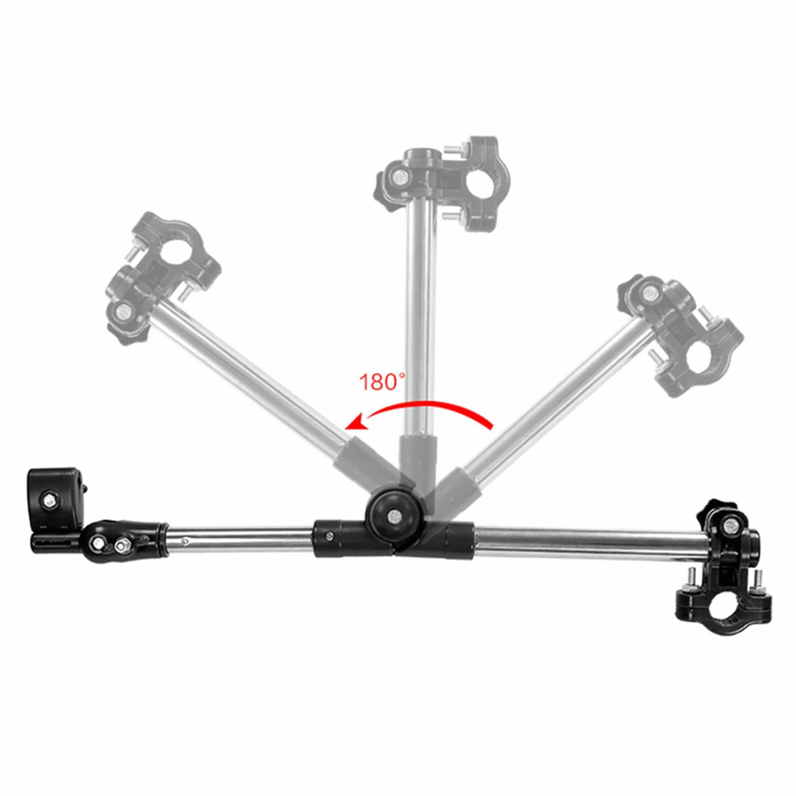 Porte Parapluie pour Poussette, Support Réglable en Acier Inoxydable pour Vélo