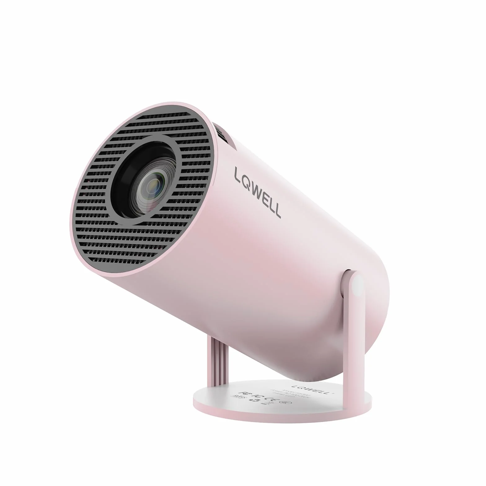 LQWELL Mini projektor, obsługuje 5G WiFi, BT5.0 z systemem Android, automatyczna korekcja trapezu, kąt 220 stopni, wyświetlacz 130 cali do telefonu/komputera/Xboxa, kino domowe 4K, HDMI