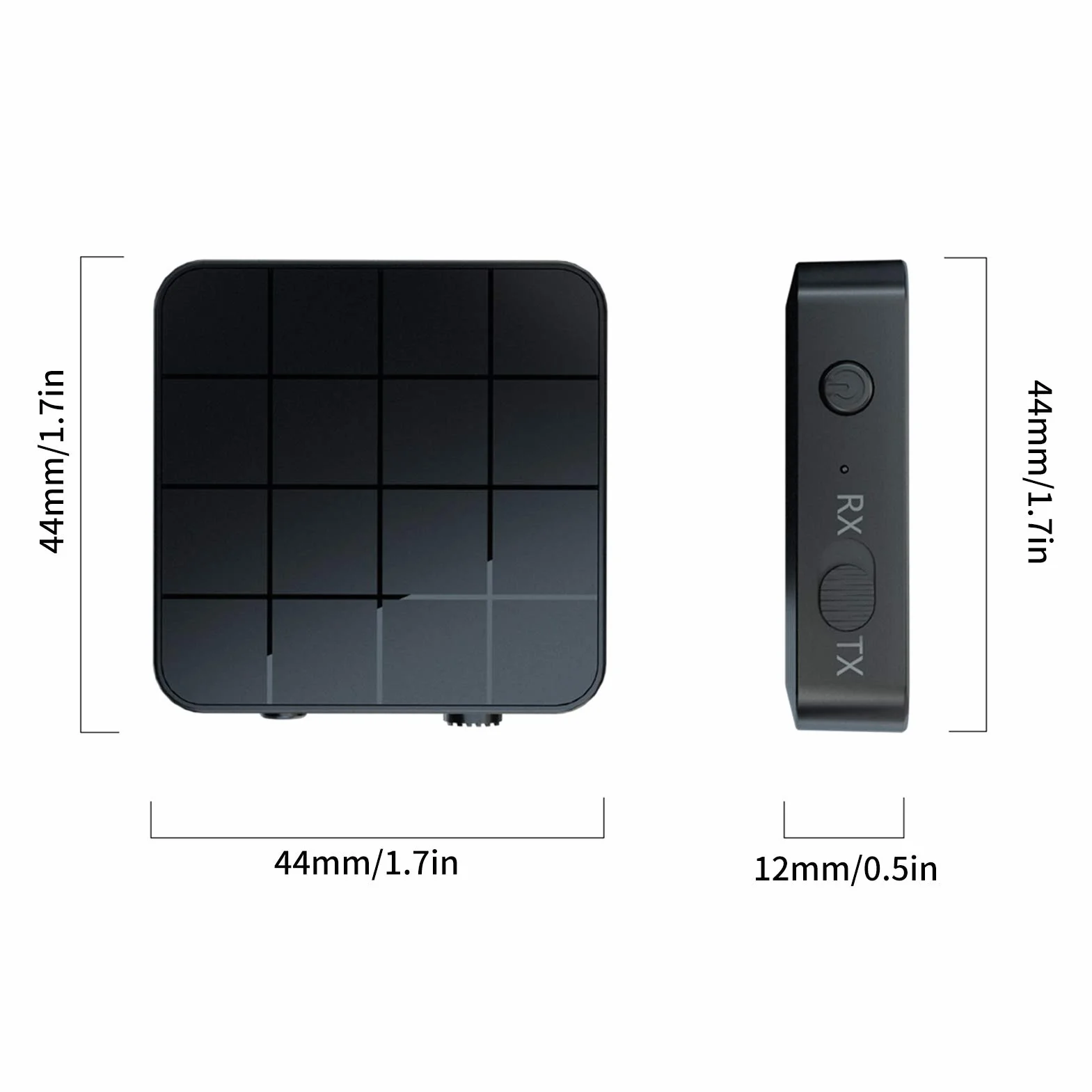 KN321 bezprzewodowy odbiornik nadajnika audio Bluetooth 5.0, 2 w 1, adapter komputerowy TV, nadajnik i odbiornik audio jednoprzyciskowy, wysoka kompatybilność