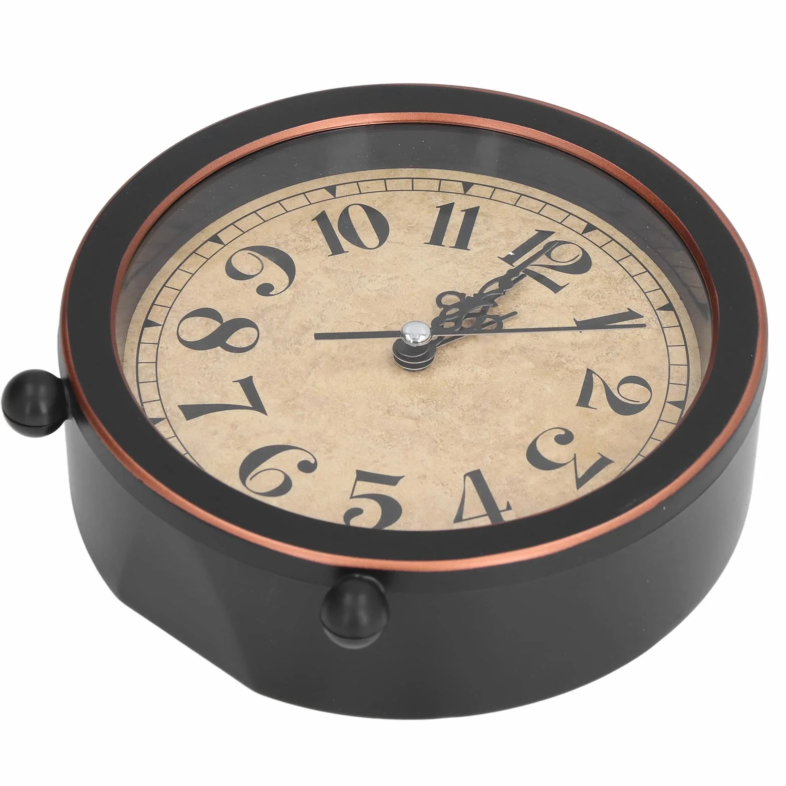 Réveil Analogique Vintage, Horloge de Bureau Rétro, Haute Précision, Design à la Mode, Tacked Silencieux