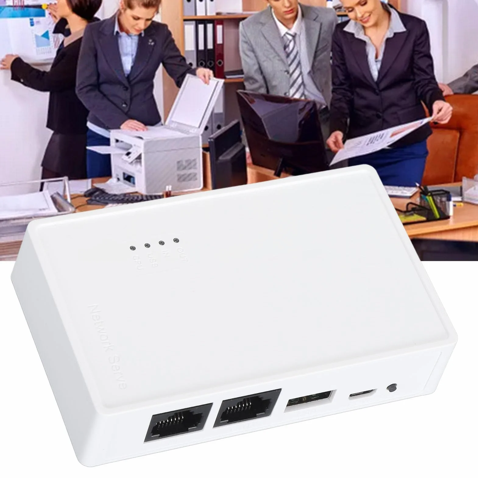 Serveur d'impression sans fil USB 2.0 480 Mbps LAN 10/100 Mbps pour Mac
