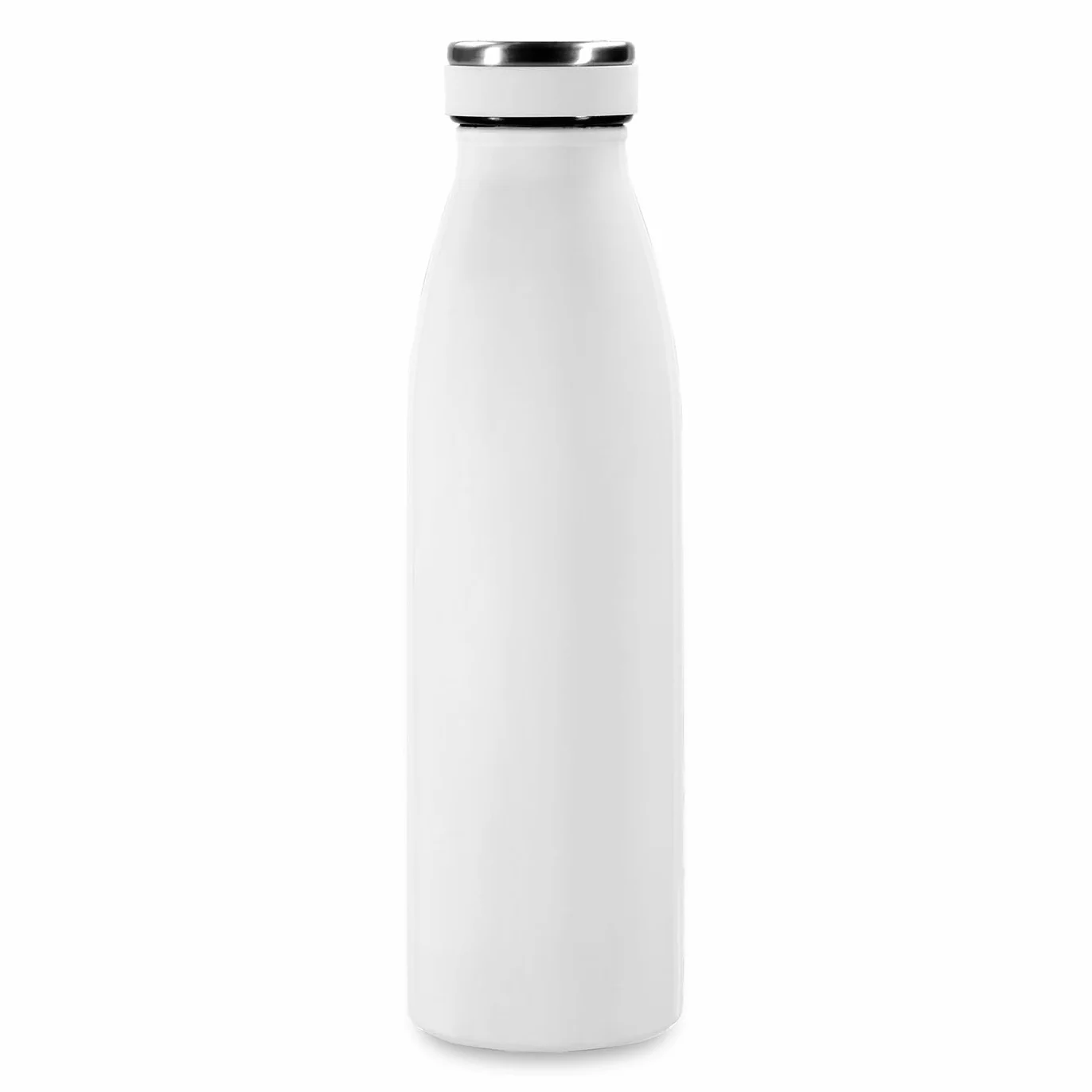 Inter I M New Logo Bottle Gourde Unisexe Adulte, Blanc Écusson, 500 ML