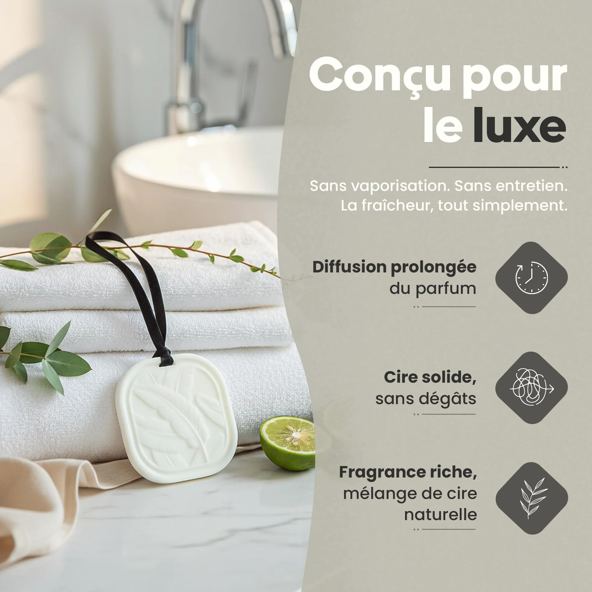 Bergamote Cachemire Sachet Cire Parfumée Solide Désodorisant Garde-Robe Durable Placard Tiroir Maison Cire Colza Naturelle 35 g