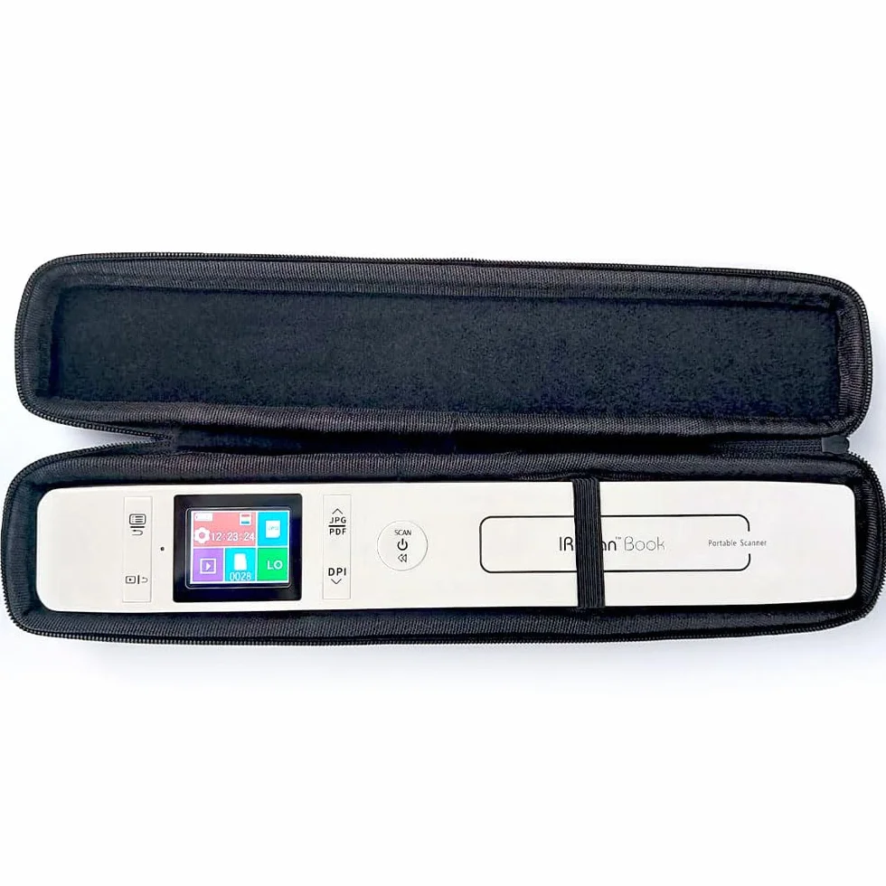 Étui Rigide pour Scanner IRIScan Book Version 3, 5, 5 WiFi, IRIScan 7