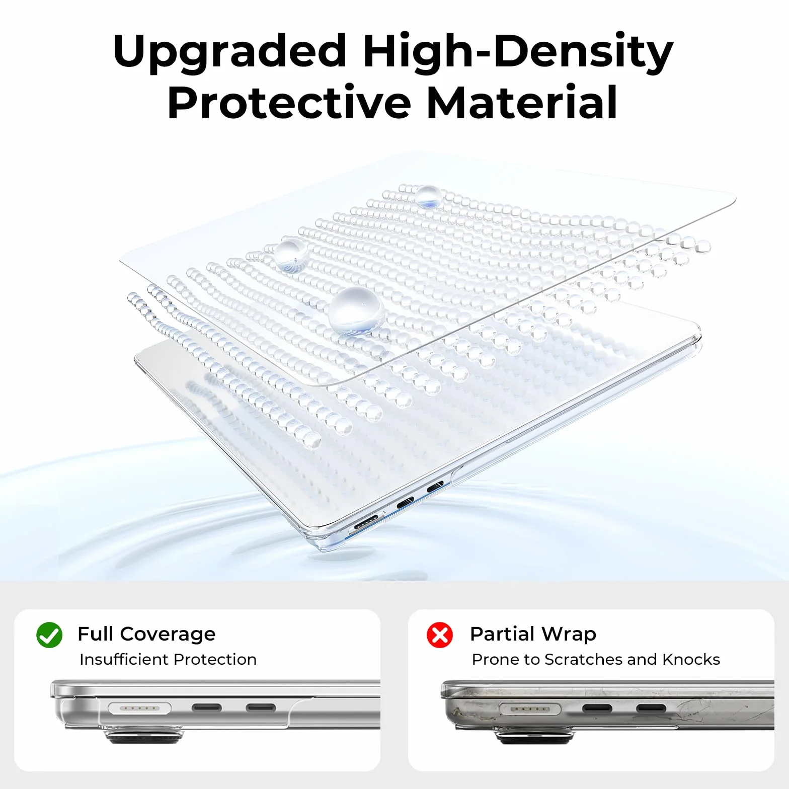 Coque MacBook Air 13,6 Pouces M5 M4 M3 M2 2026 2025 2024 2022 Étui Rigide Transparent