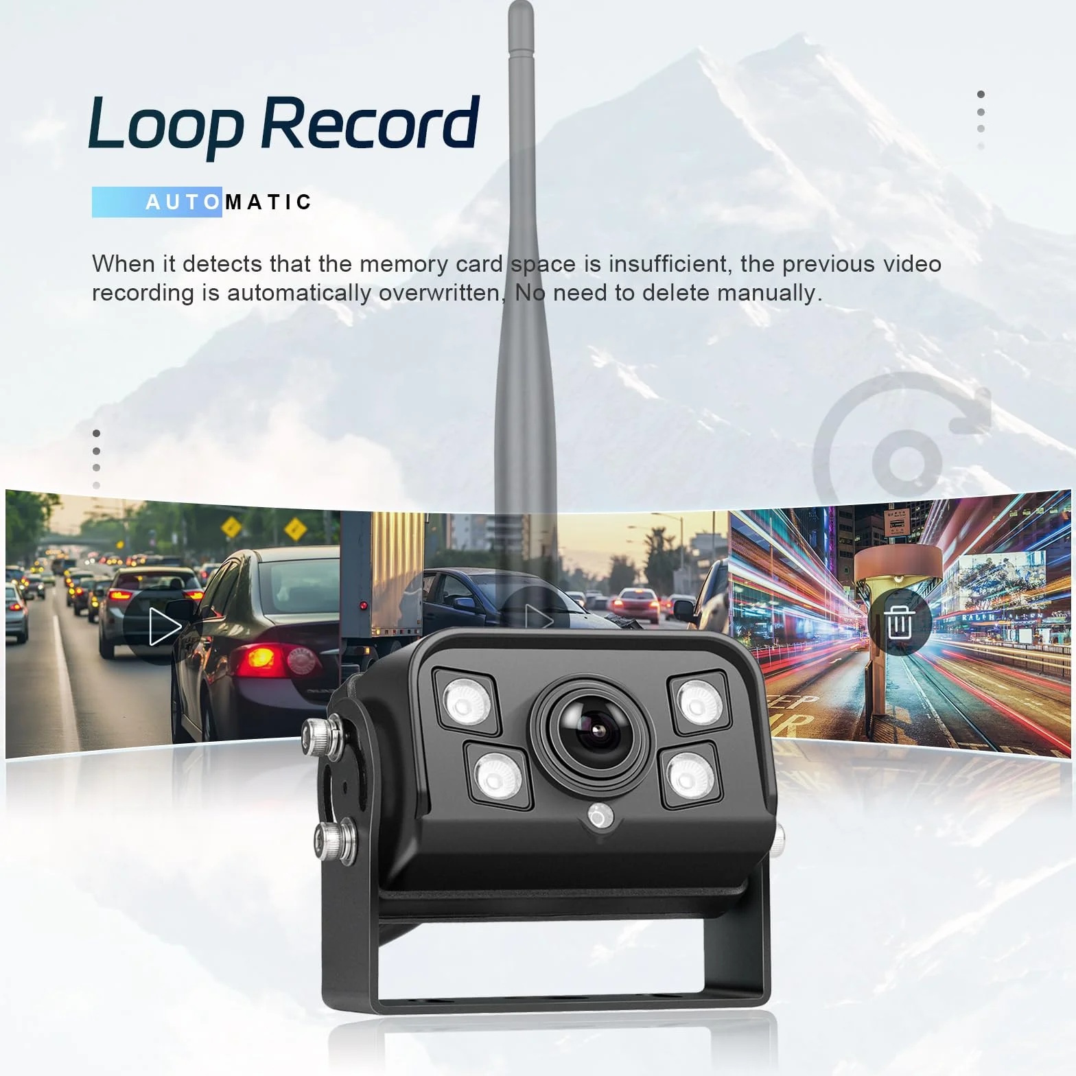 Bezprzewodowa cyfrowa kamera cofania zestaw z monitorem HD 9", 2 szeroki kąt wodoodporna kamera noktowizyjna, do 12 V 24 V samochodu/ciężarówki/samochodu/odbiornika/SUV/vana/kampera