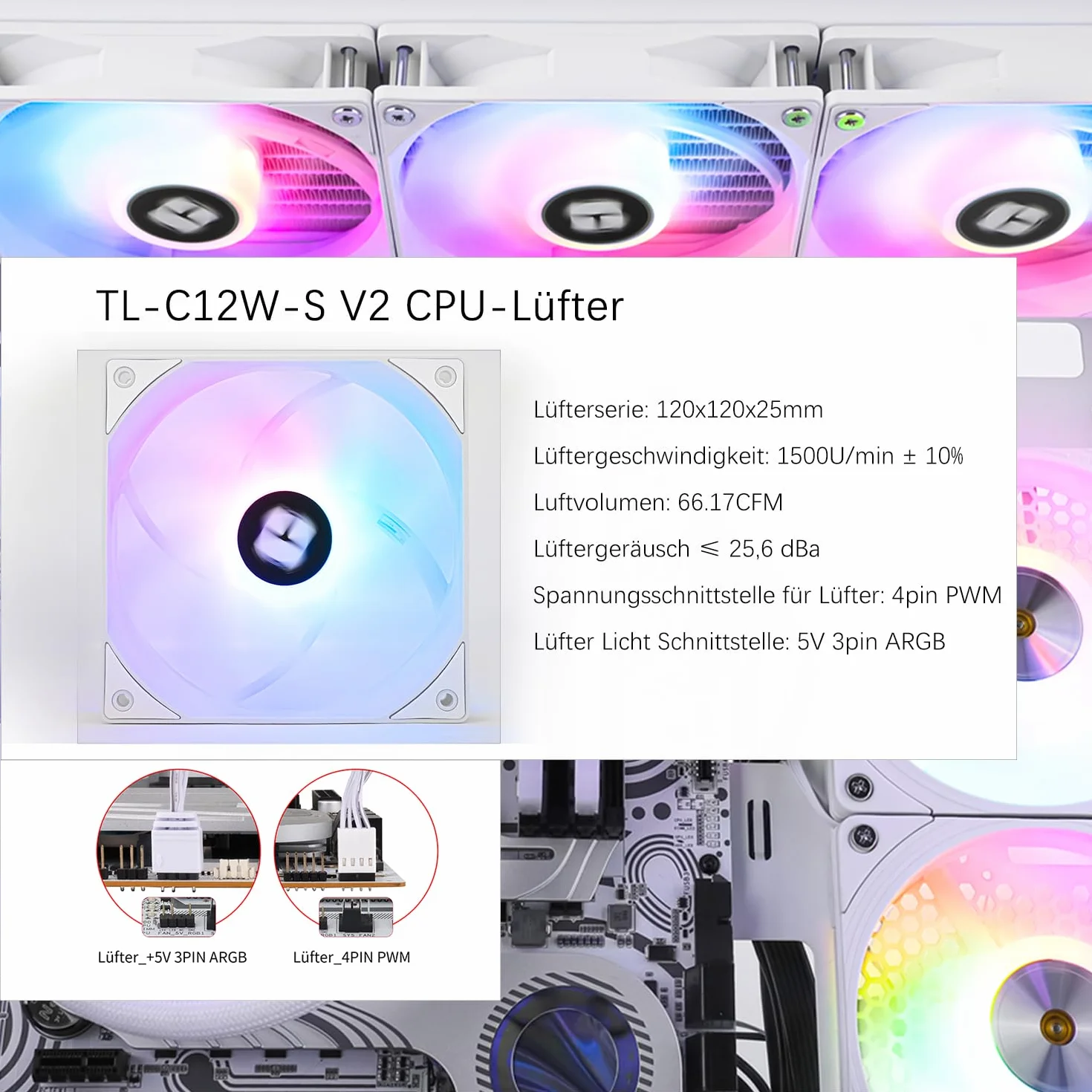 TR-Thermalright Aqua Elite 360 biały V3 CPU, chłodzenie wodne, kompletny zestaw 360, AIO PC, wentylator chłodzący ARGB, 3 x 120 mm, łatwa instalacja, kompatybilny z AM5/AM4, LGA1851/1700/115X/1200