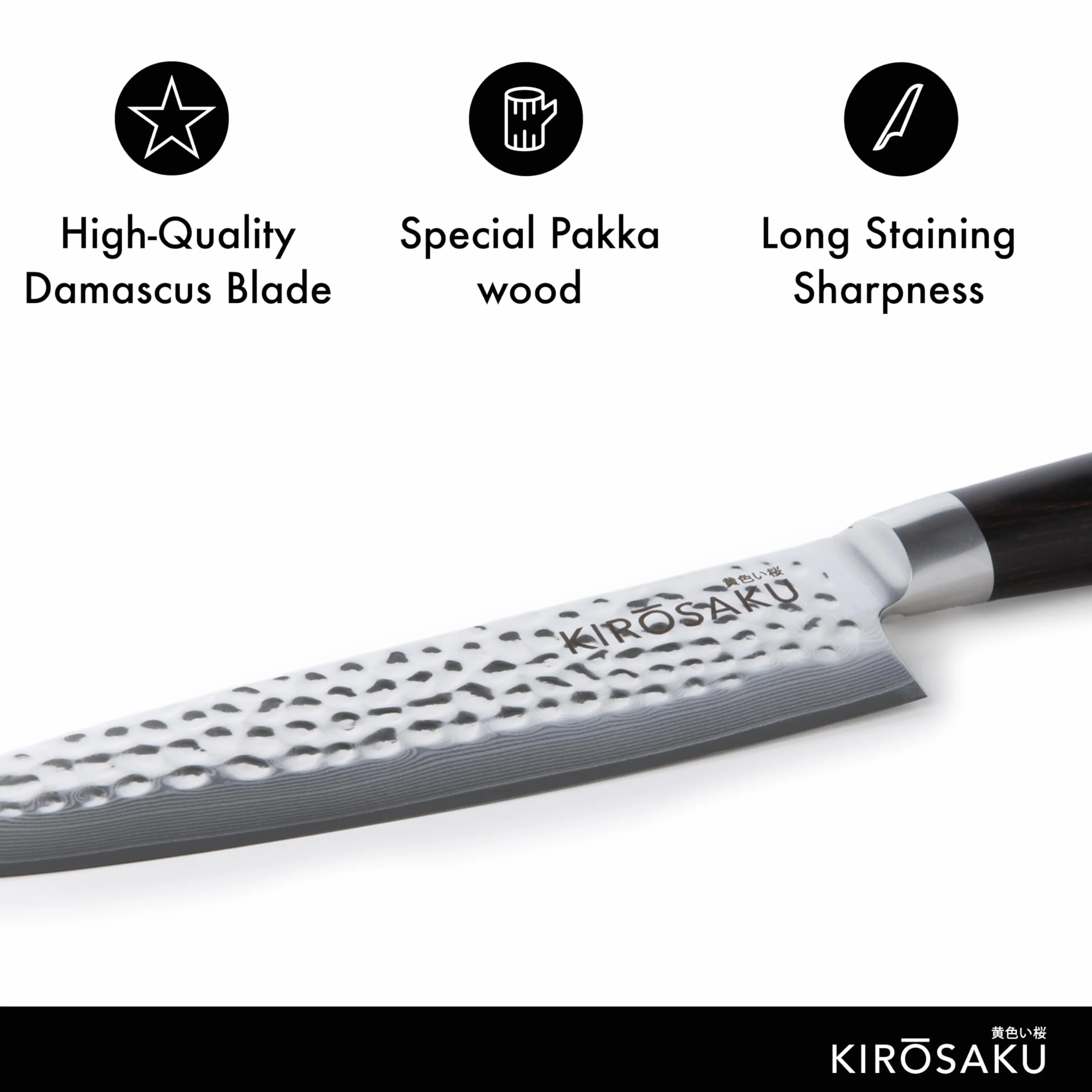 Couteau Cuisine De Qualité Supérieure 20 Cm - Couteau Japonais Très Tranchant En Acier Damas Haute Qualité, Couteau De Cuisine Polyvalent, Couteau Cuisine à Sushi.