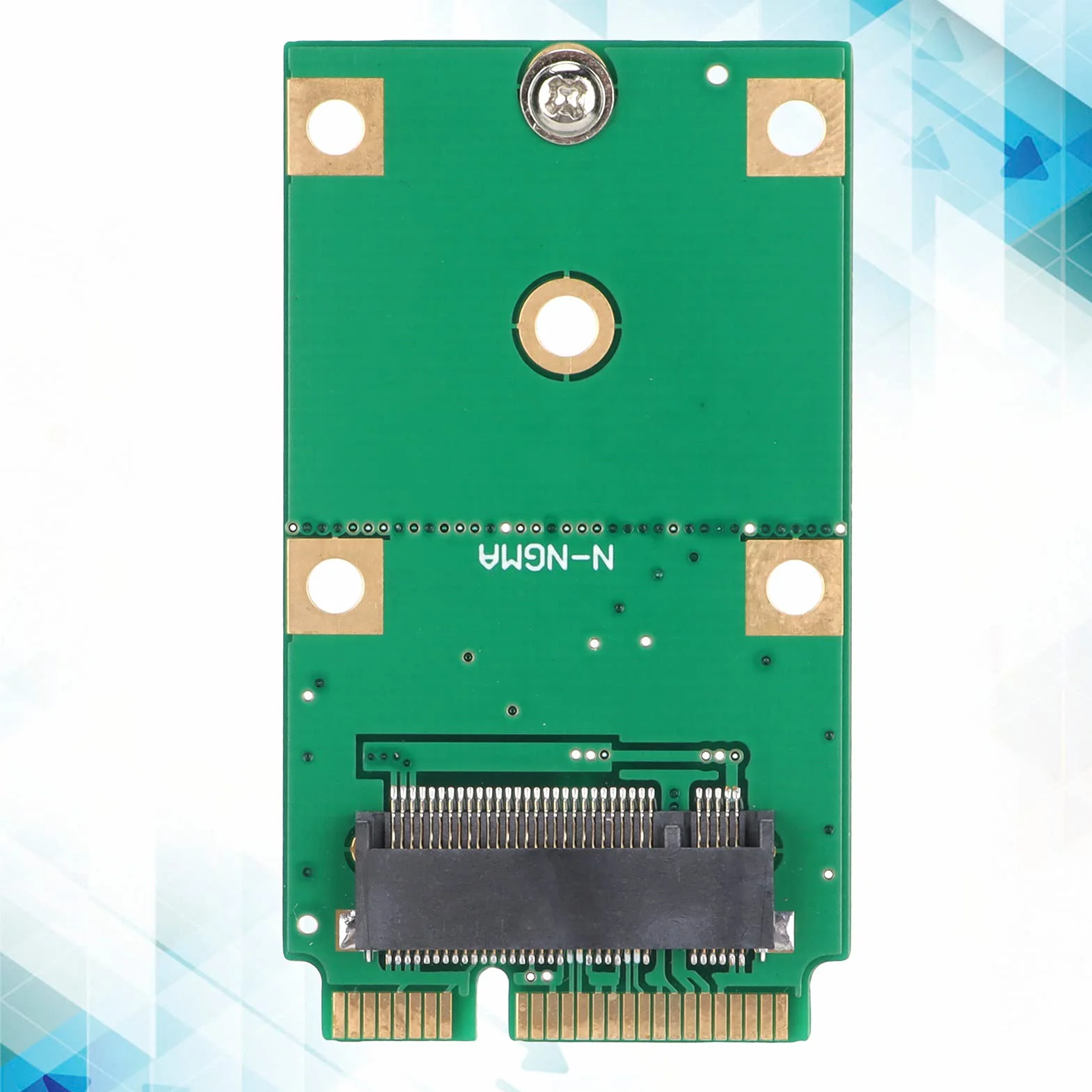 Karta adaptera do 2230/2242 SSD, M.2 NGFF SSD na MSATA SSD, karta czytnika konwertera dysku twardego, z 2 otworami mocującymi, łatwa instalacja i demontaż