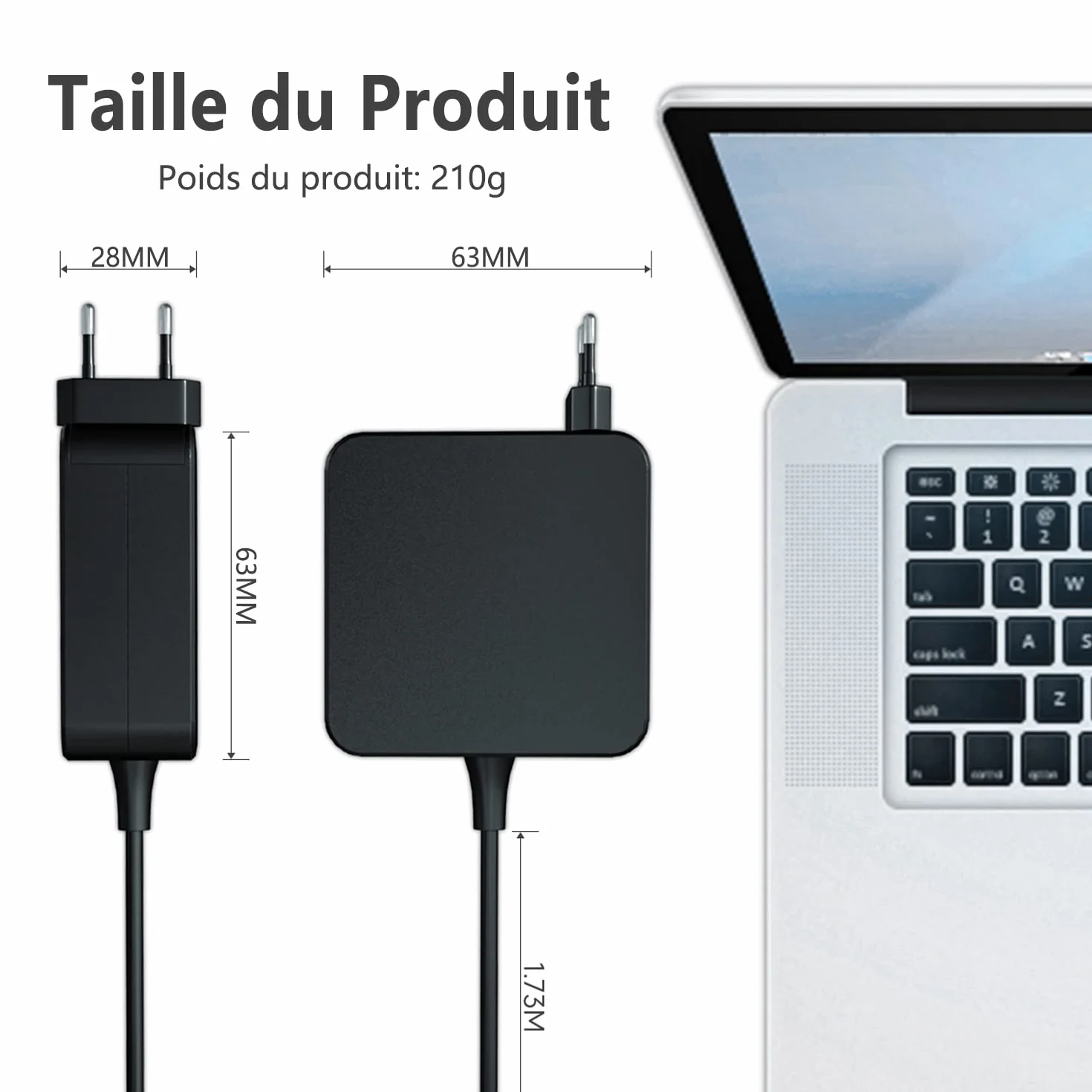 Chargeur Ordinateur Portable 45W pour ASUS Vivobook 14 15 17 S14 S15 S17 Zenbook 13 UX305F UX305C UX310U UX430U Adaptateur 19V 2,37A 4.0*1.35mm